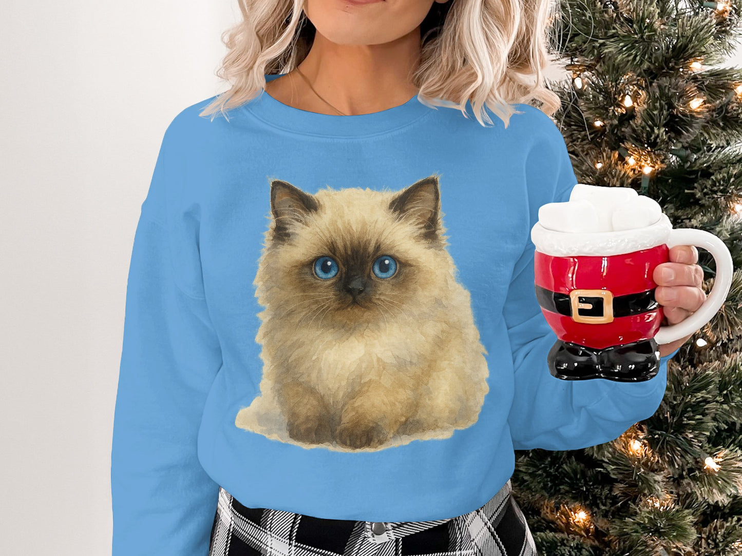 Adorable Kitten Print Design on Cozy Sweatshirt product
