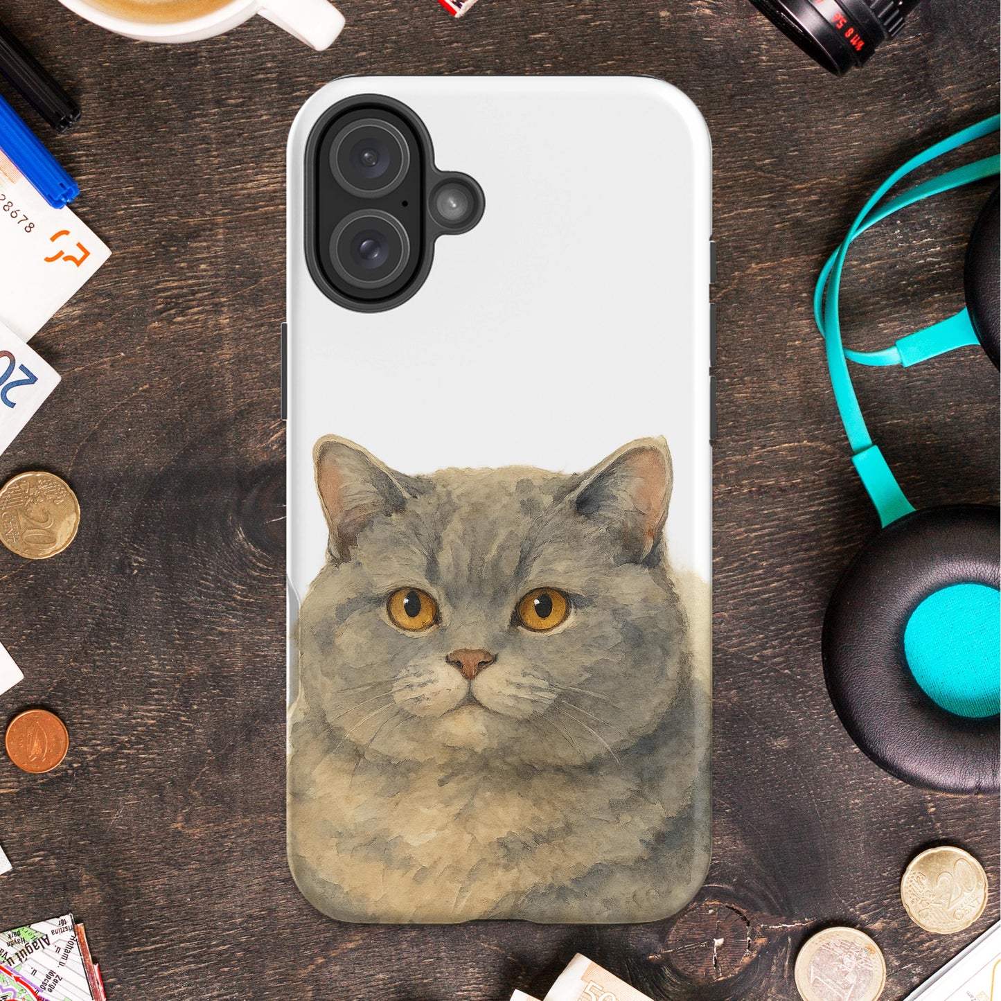 British Shorthair Cat Design iPhone Case product type