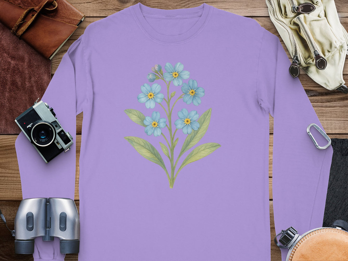 Floral Design Long Sleeve Shirt Apparel product type