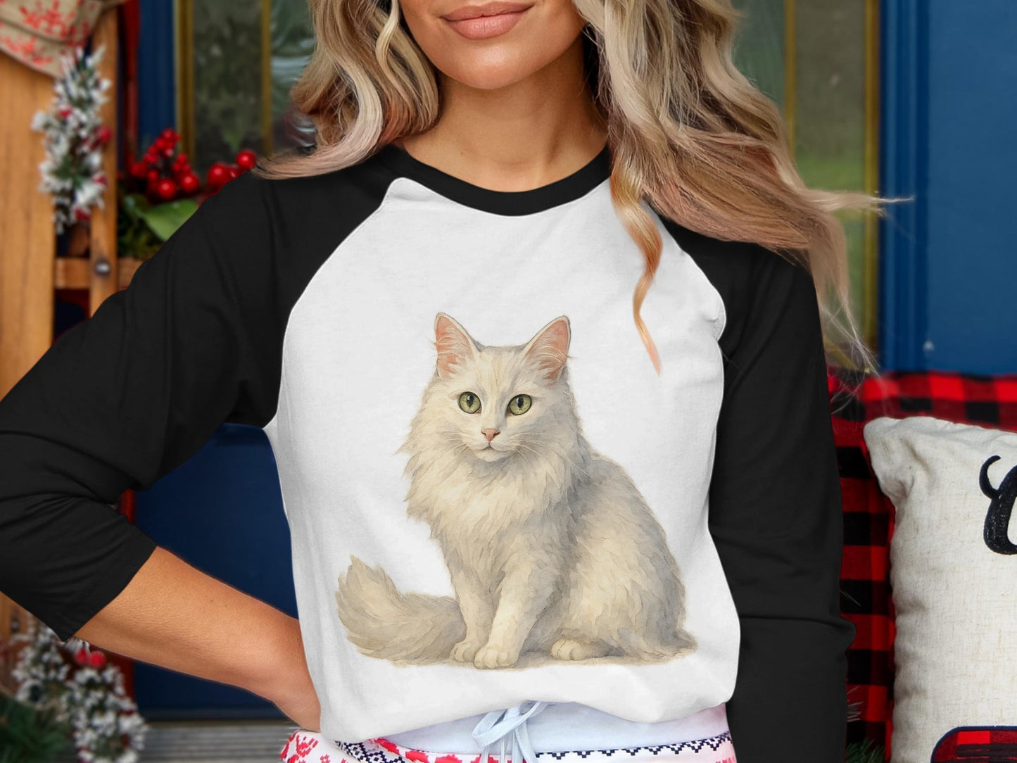Adorable Cat Print Long Sleeve Top Product type