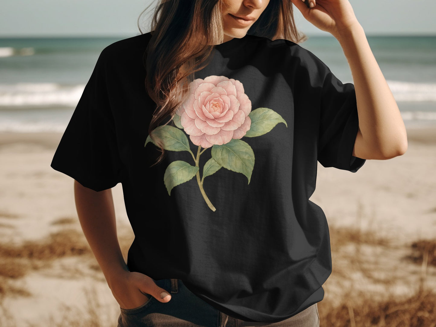Beautiful Floral Graphic Print T-shirt product