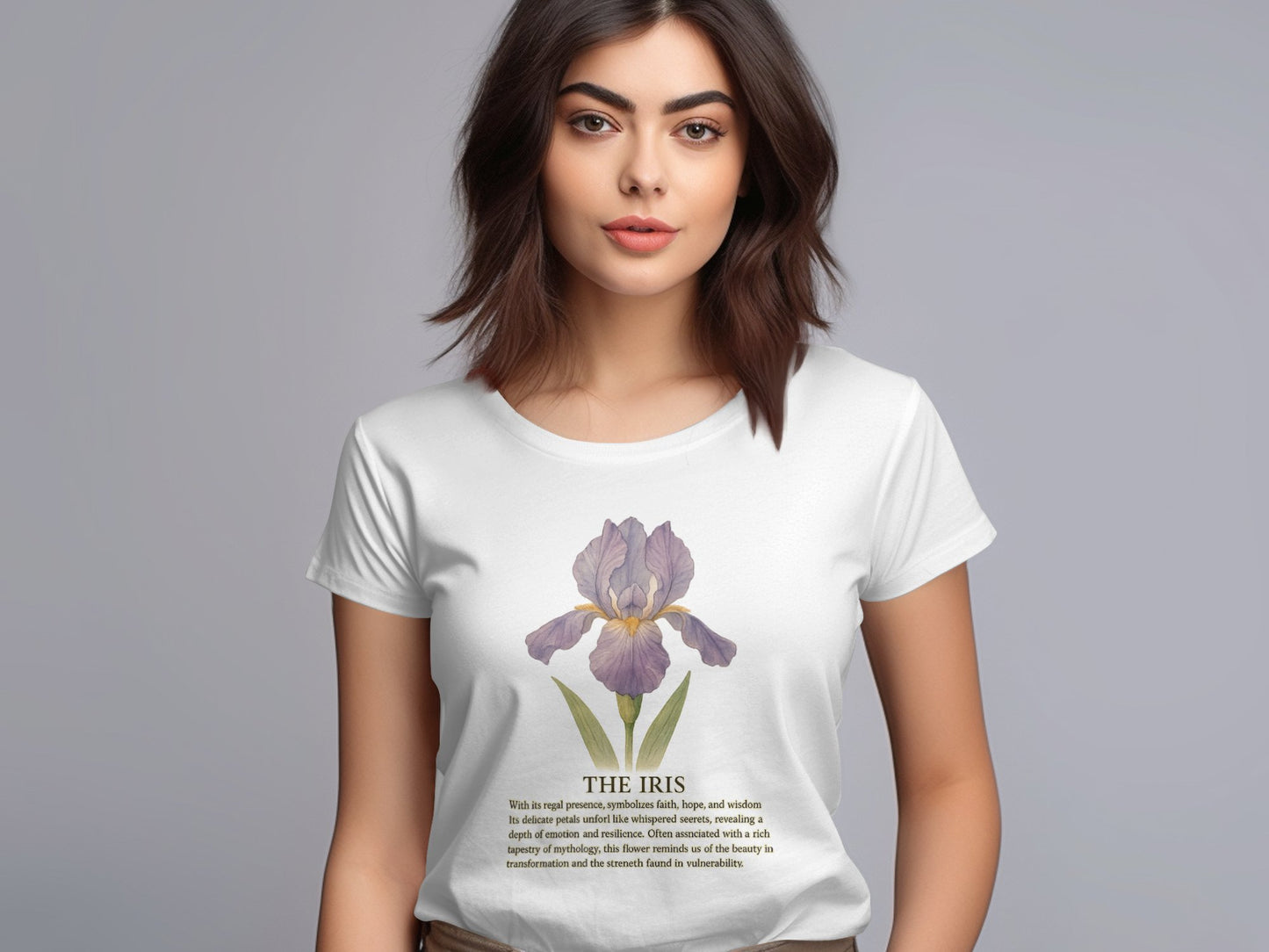 The Iris Flower Printed Design Women's T-Shirt product