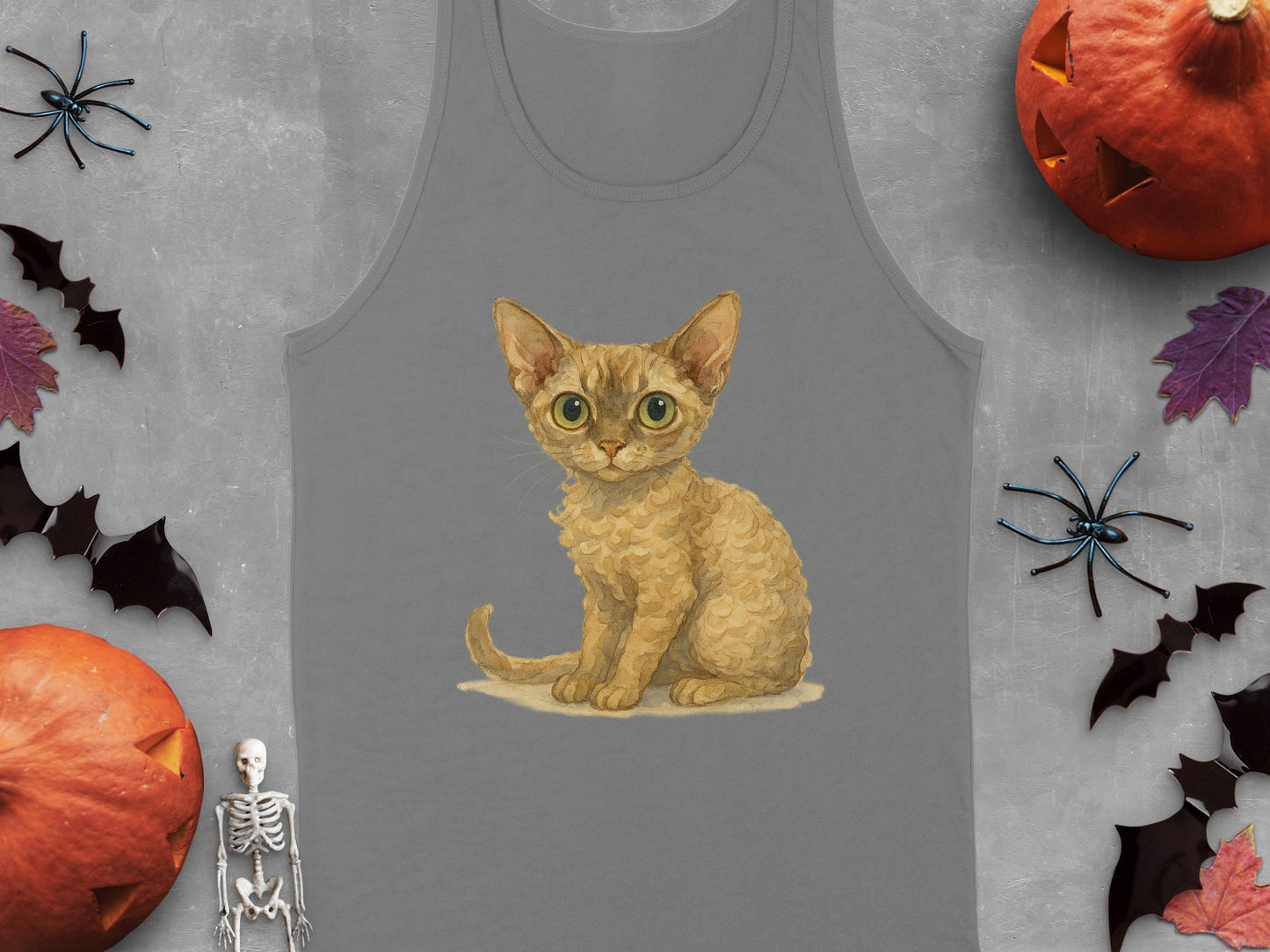 Cute Big Eyed Kitten Halloween Sleeveless Shirt product type