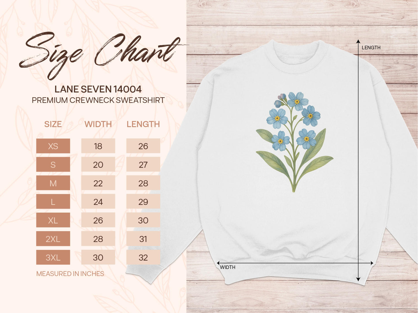 Floral Print Premium Crewneck Sweatshirt product