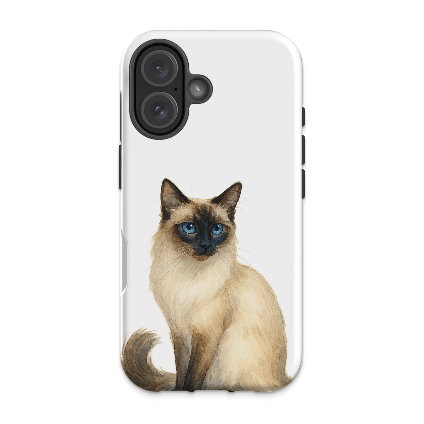 Siamese Cat Design Durable iPhone 12 Case product
