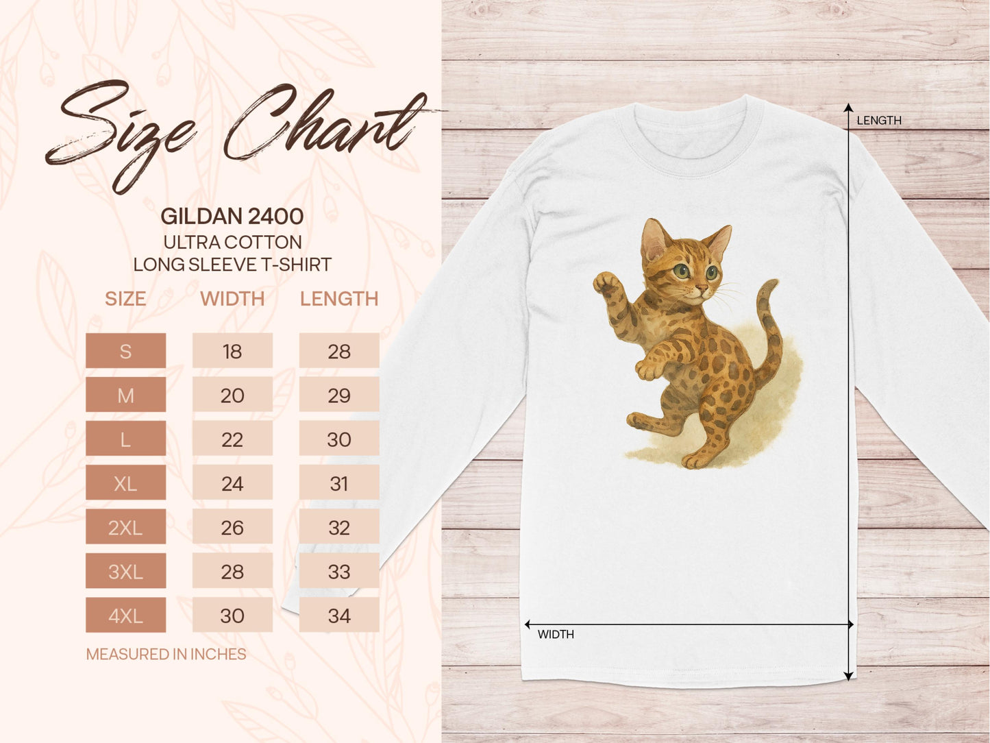 Cute Kitten Design on Long Sleeve T-Shirt product