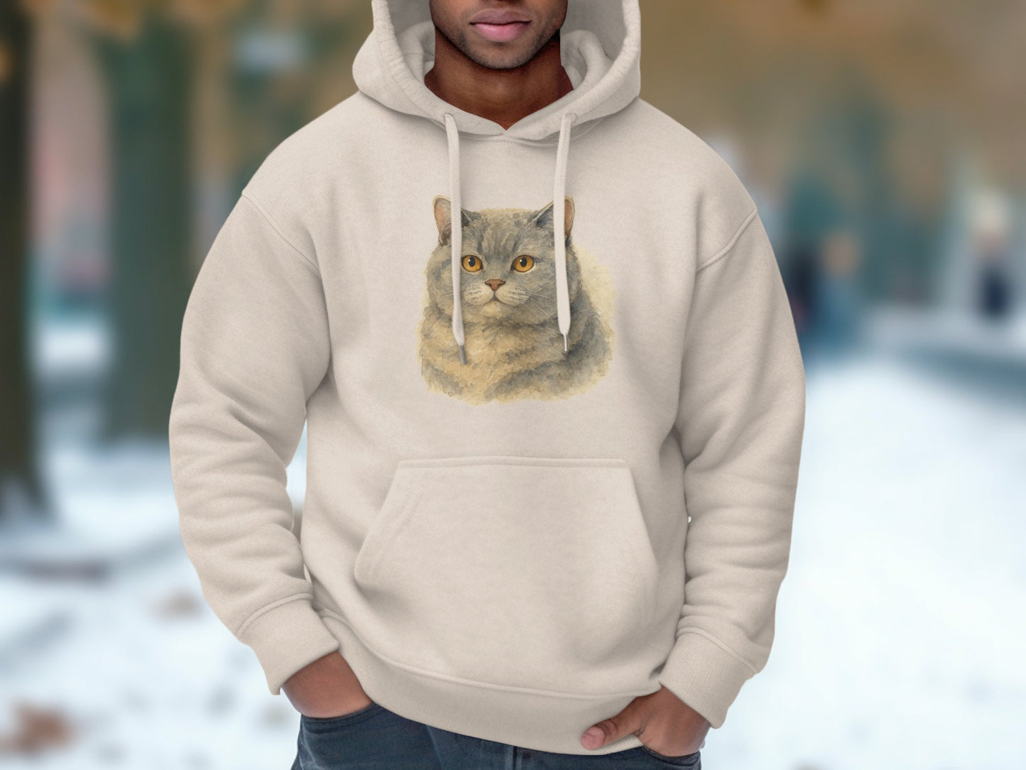 Cat Lovers Cozy Graphic Hoodie Unique Apparel product type