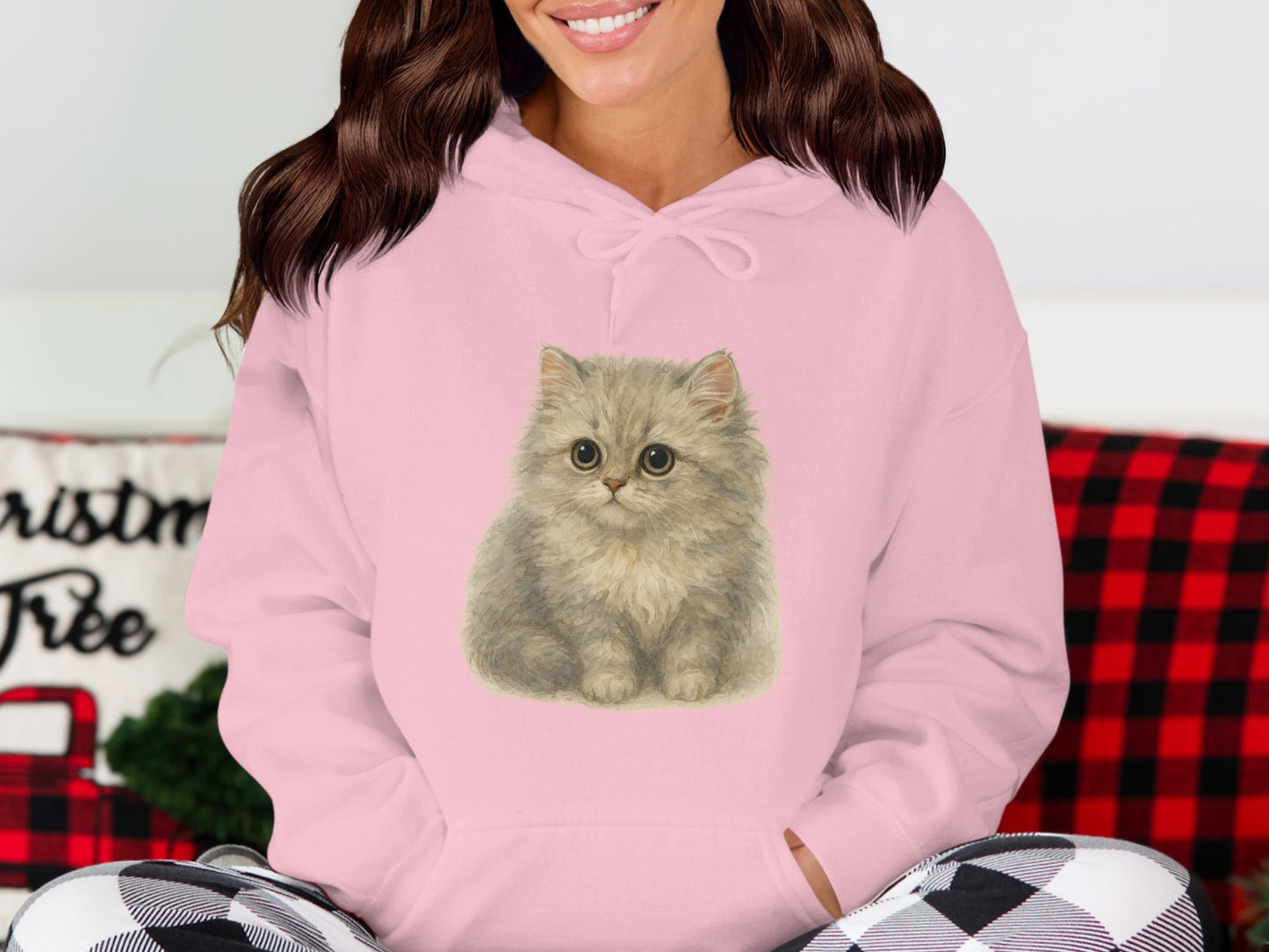 Cute Fluffy Kitten Hoodie Perfect for Cat Lovers product