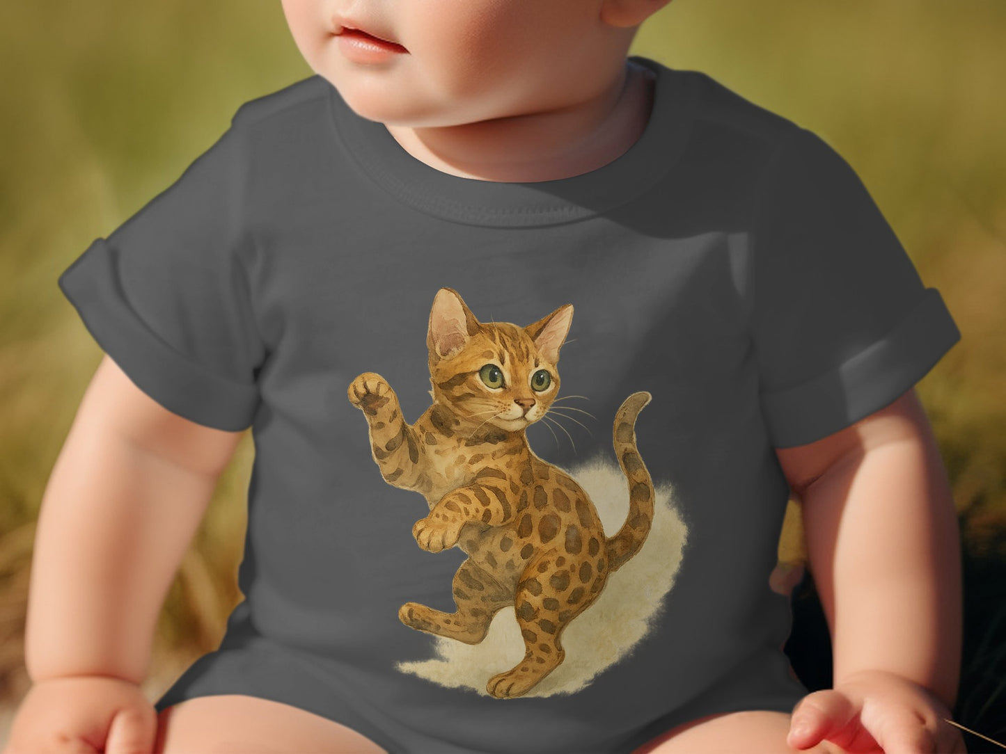 Adorable Kitten Graphic Infant T-Shirt Baby Clothing