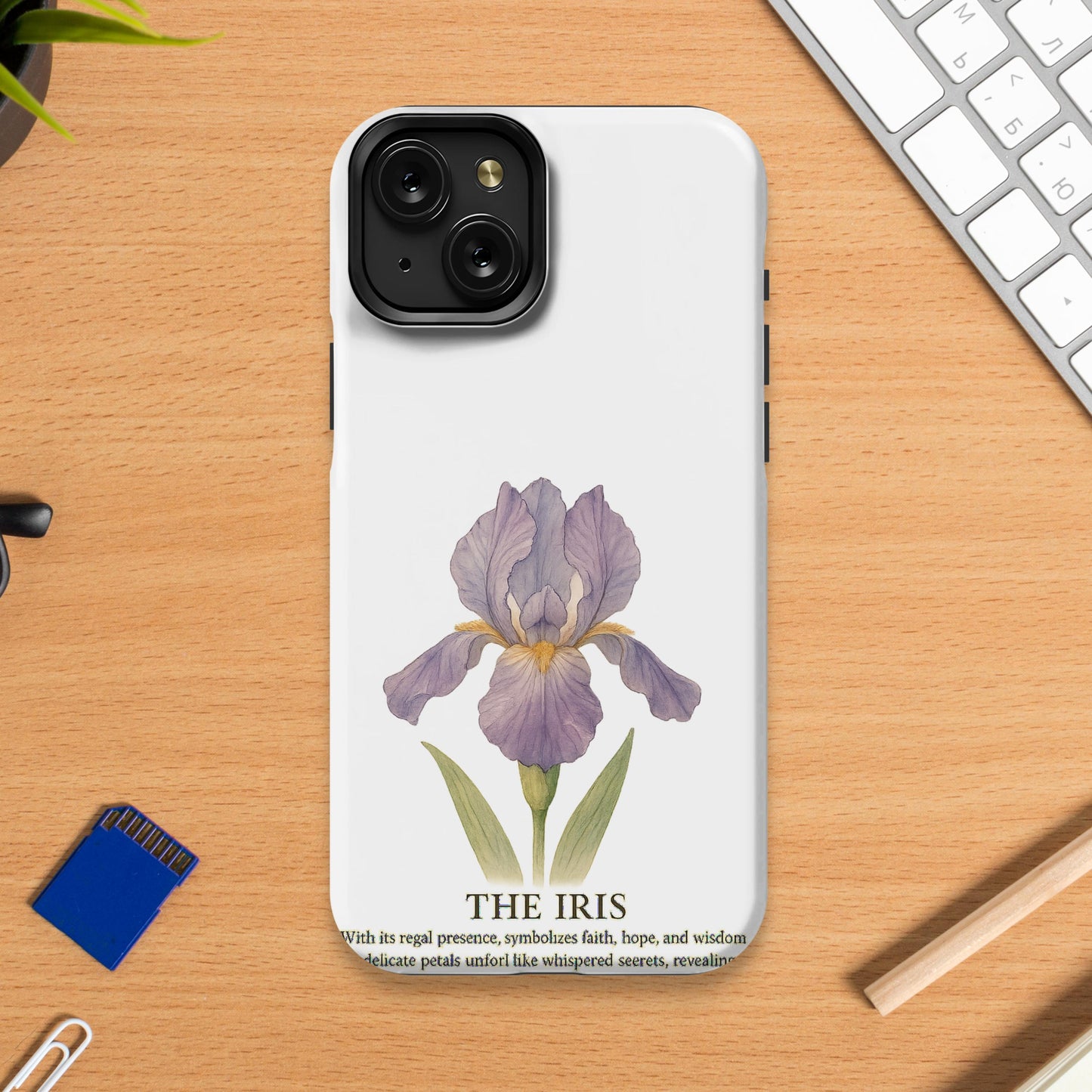 Elegant Flower Design The Iris Phone Case product type