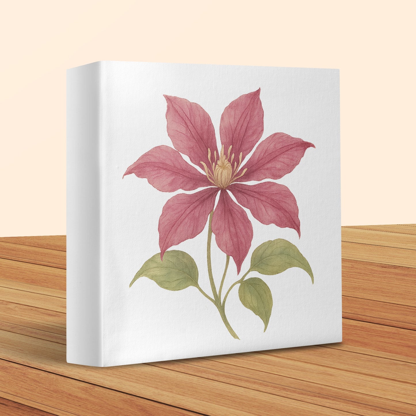 Elegant Floral Artwork on a Stretched Canvas product