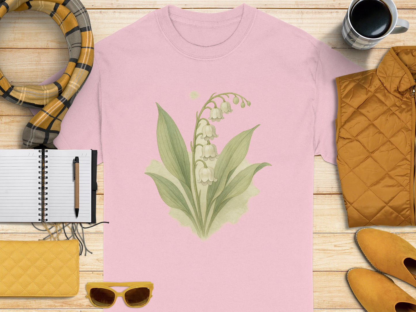 Lily of the Valley Flower Illustration Shirt product