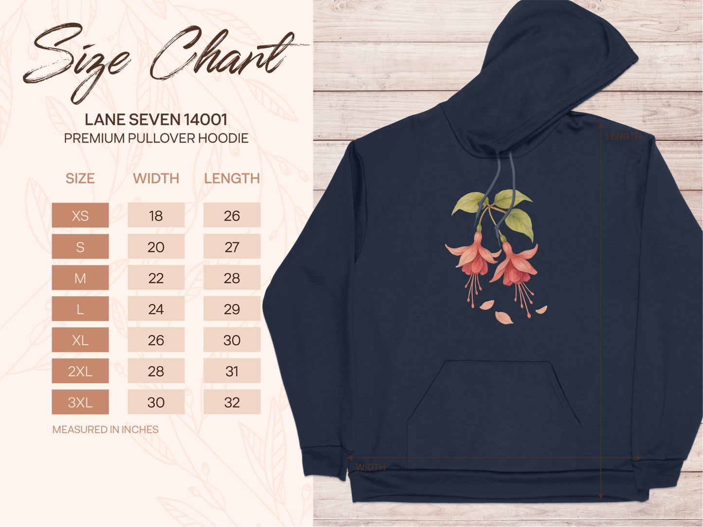 Floral Pullover Hoodie with Unique Flower Print product