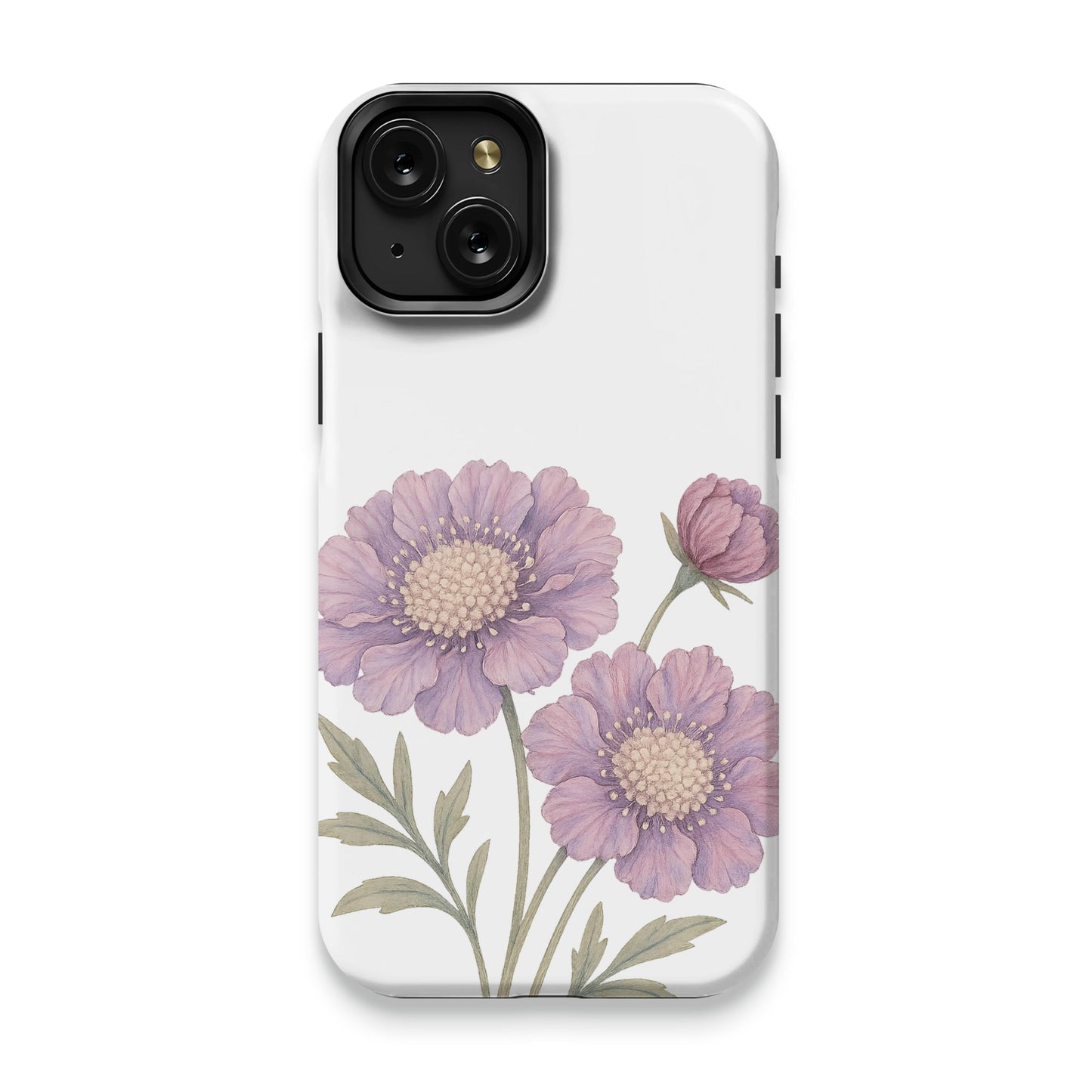 Lavender Floral Design Protective Phone Case product type