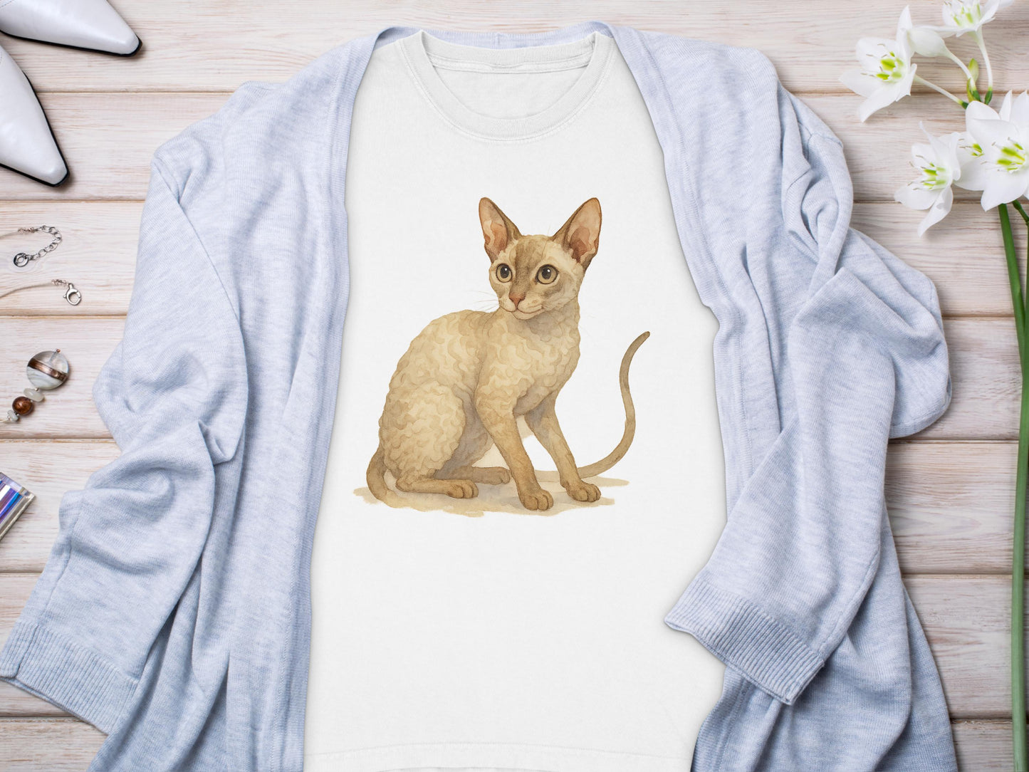 Adorable Cat Illustration Women's Relaxed Fit T-Shirt product