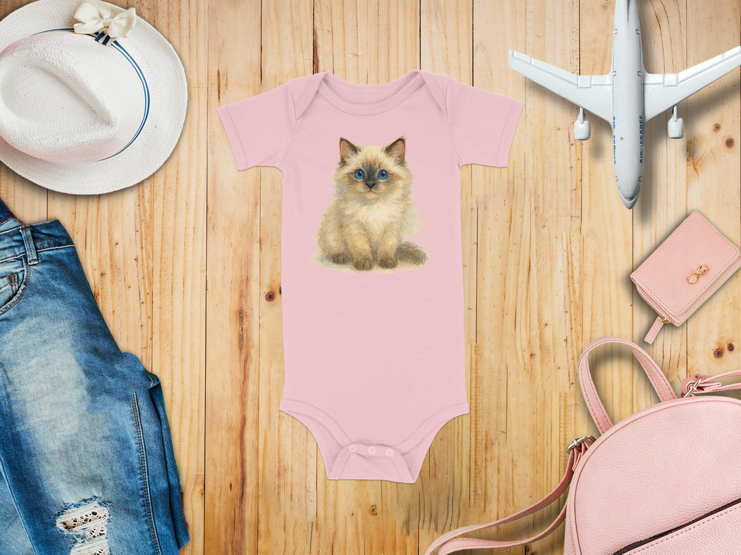 Cute Fluffy Kitten Baby Onesie Adorable Clothing product