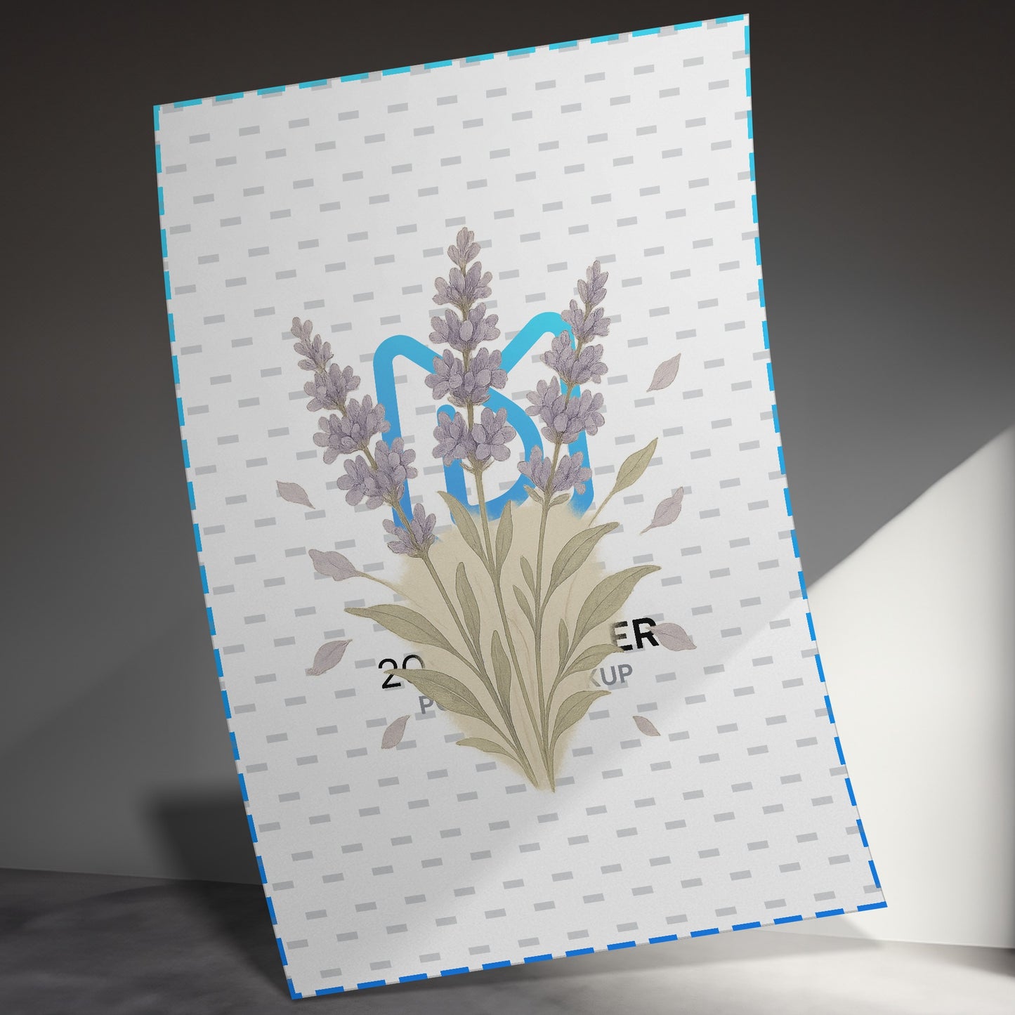 Lavender Floral Design Art Print Poster product type