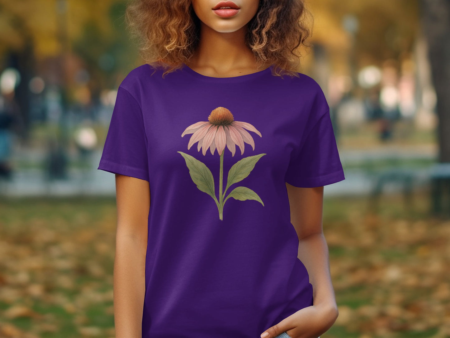 Vibrant Purple Shirt with Colorful Floral Design product