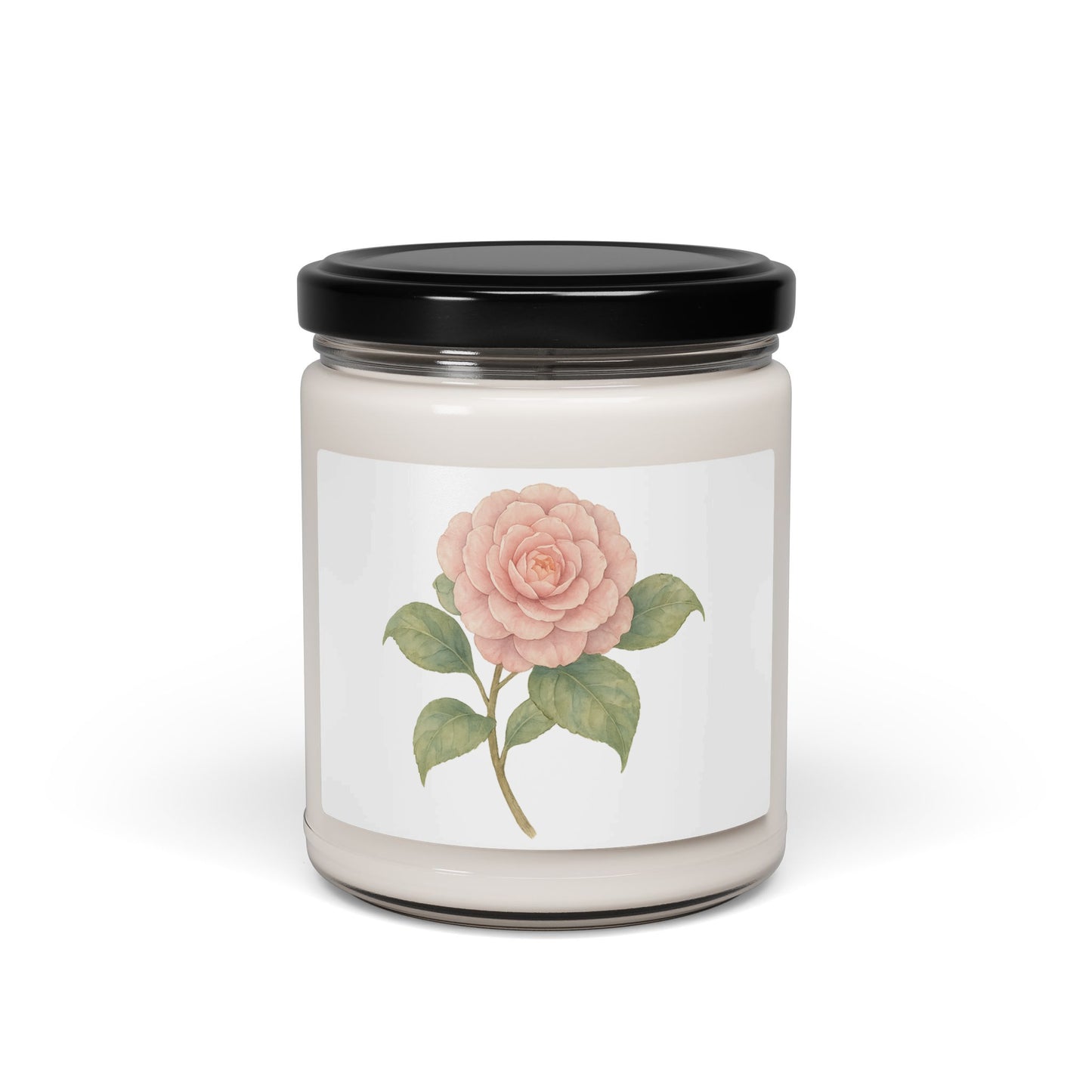 Floral Scented Candle with Rose Design product type