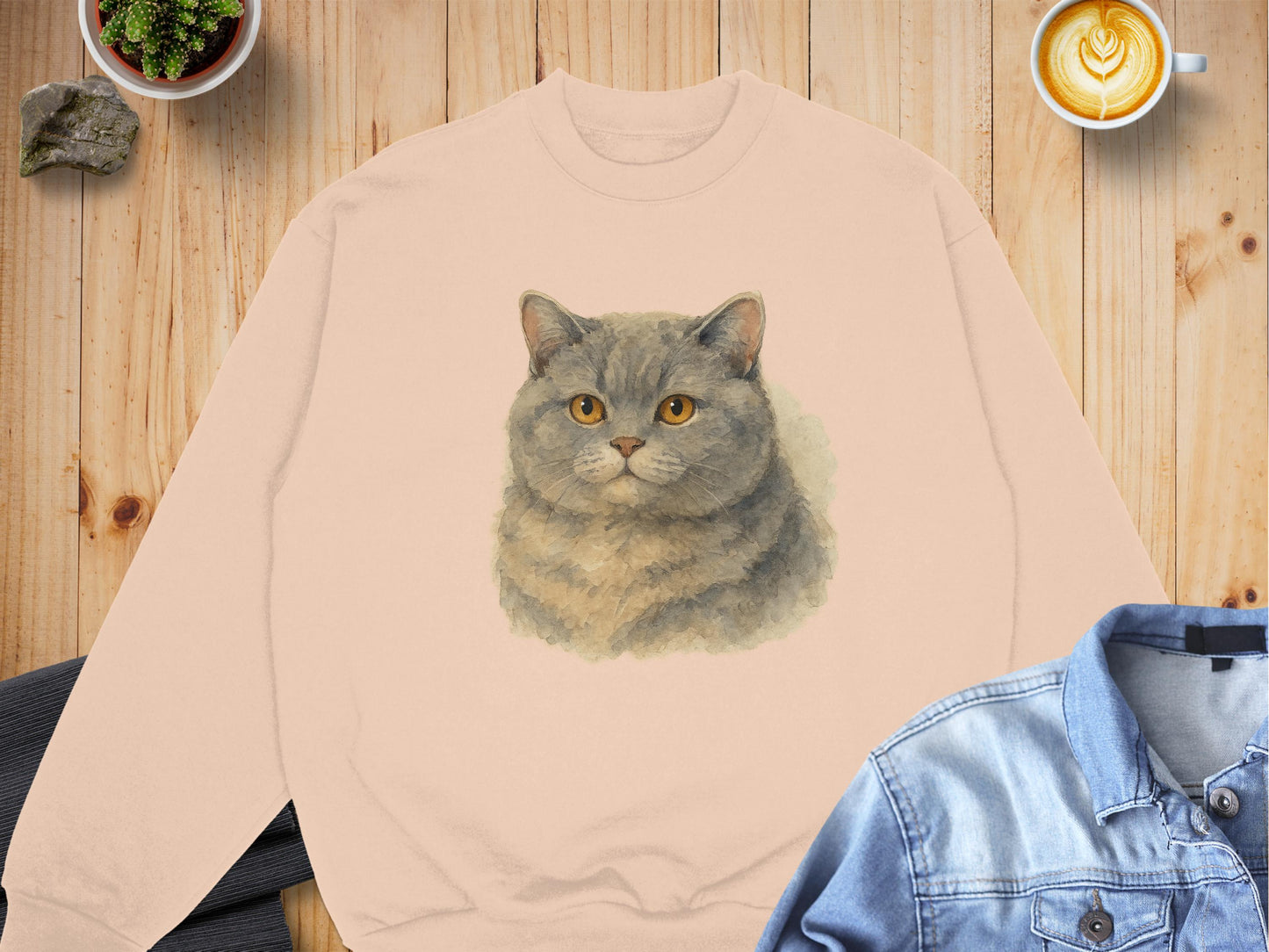 Cute Cat Design Sweatshirt Perfect Feline Lovers Product Type