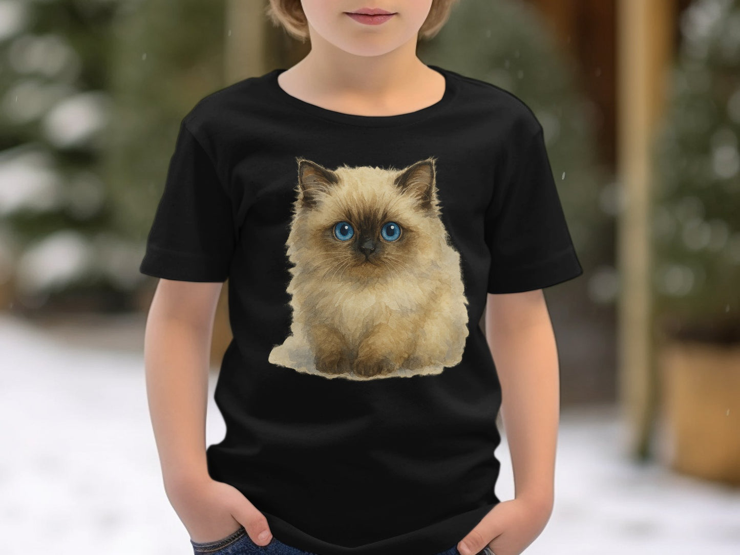 Cute Fluffy Kitten Printed on Kids T-Shirt product