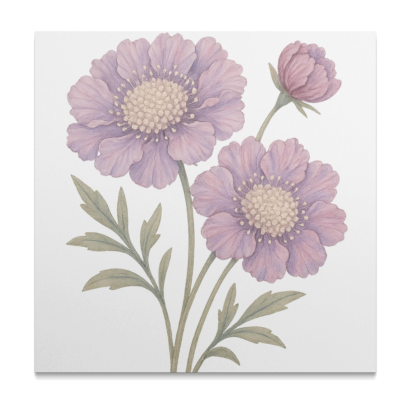 Beautiful Purple Blossoms Floral Art Print product type