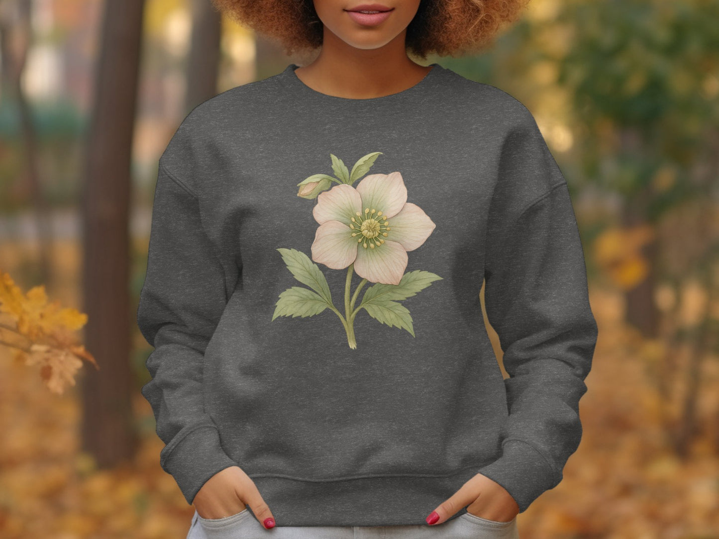 Floral Graphic Sweatshirt Design Comfortable Product
