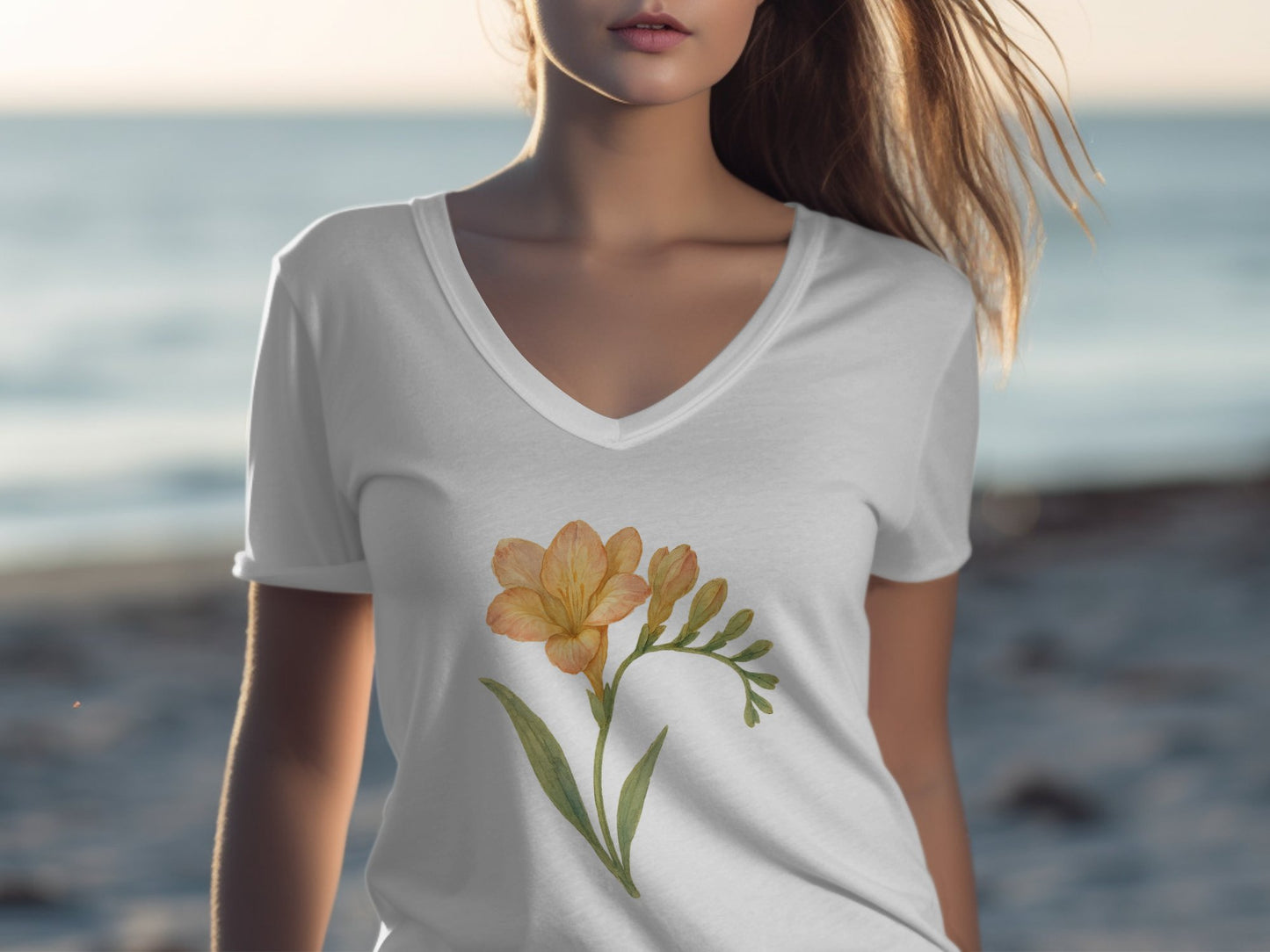 Floral Graphic Design Casual Wear T-shirt product