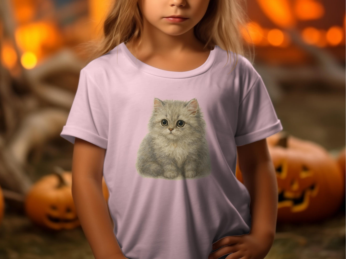 Cute Kitten Halloween Kid's Apparel Product Type
