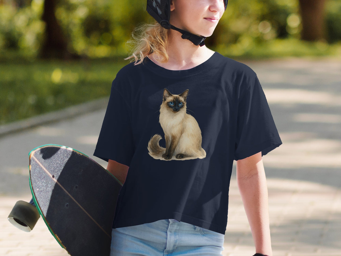 Adorable Cat Design Printed on Casual T-shirt product