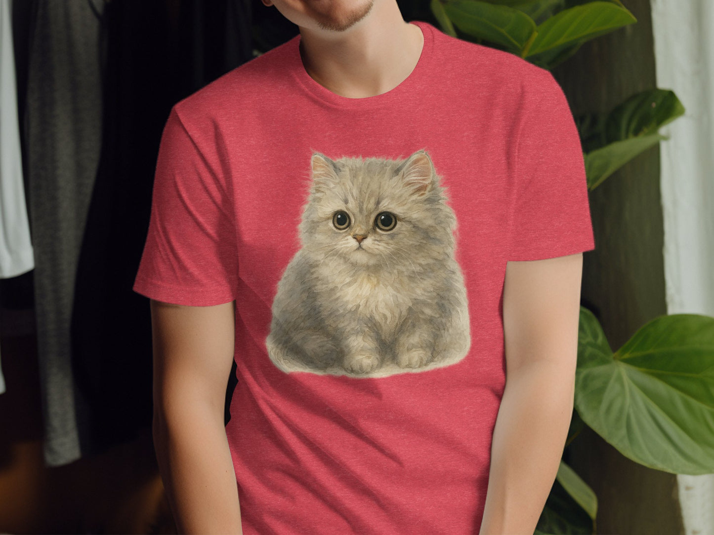 Cute Fluffy Kitten Graphic Tee Shirt product type