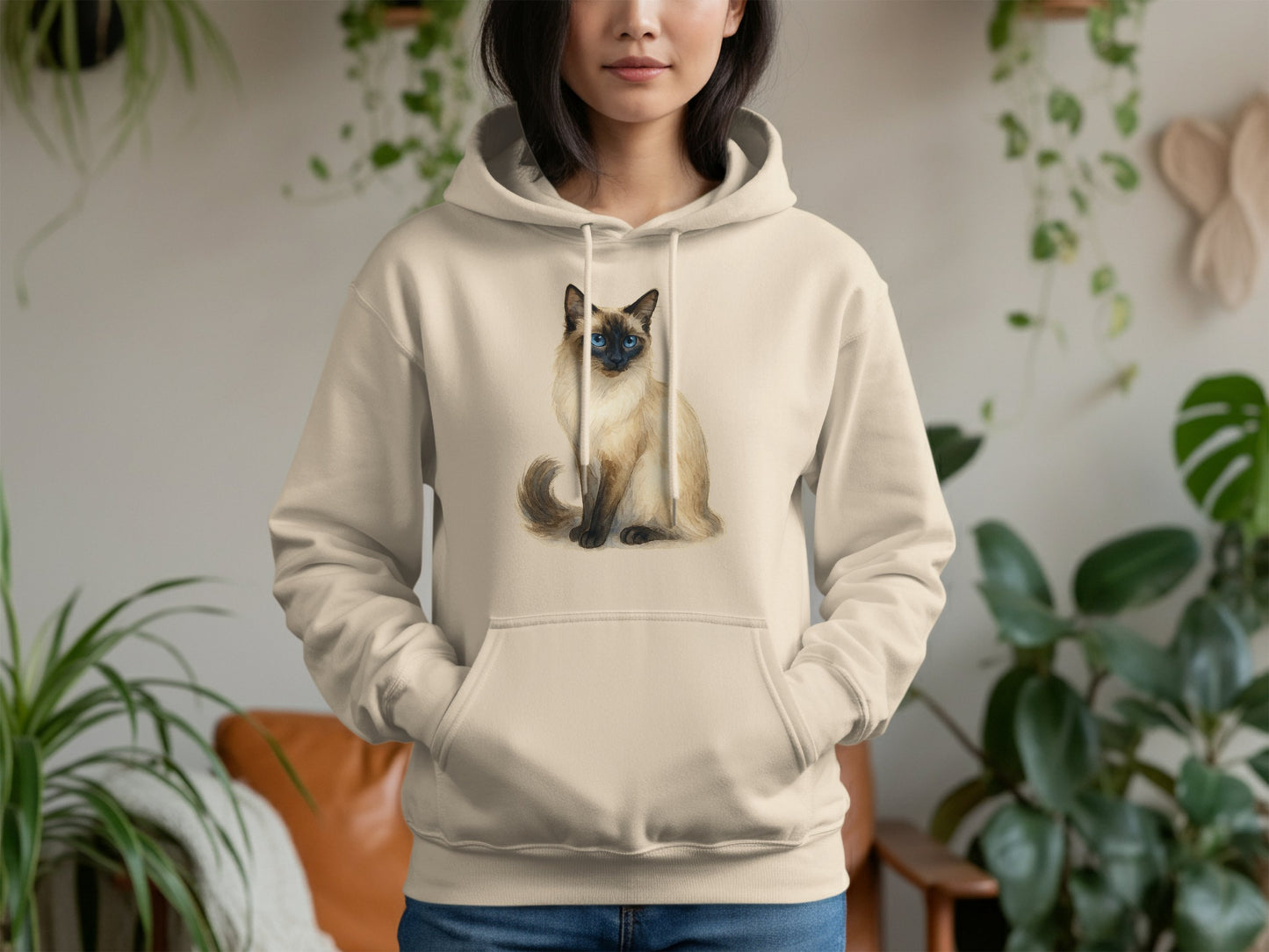 Cozy Hoodie Featuring Cute Cat Graphic Design product