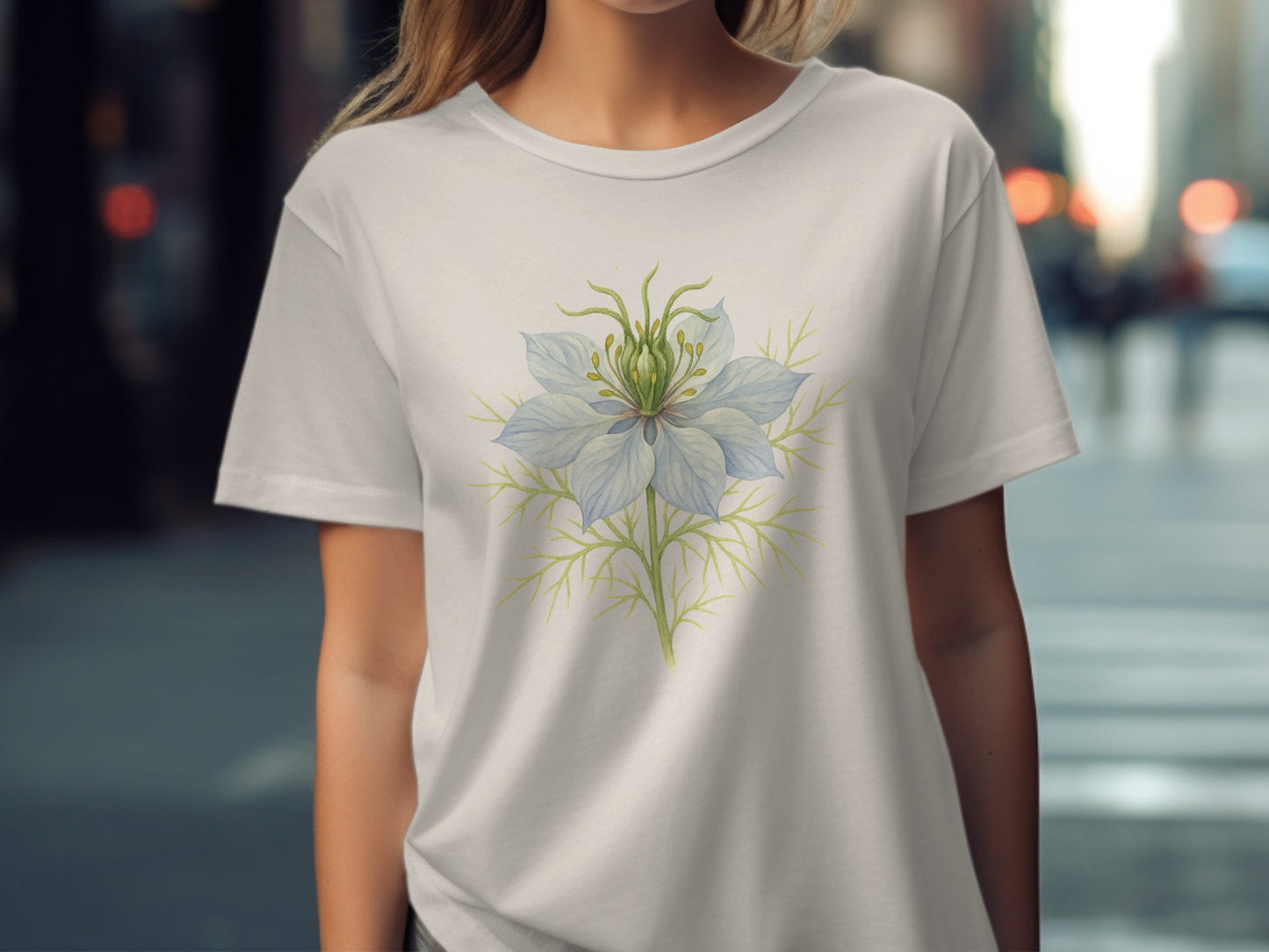 Elegant Floral Design Grey Casual Wear product type