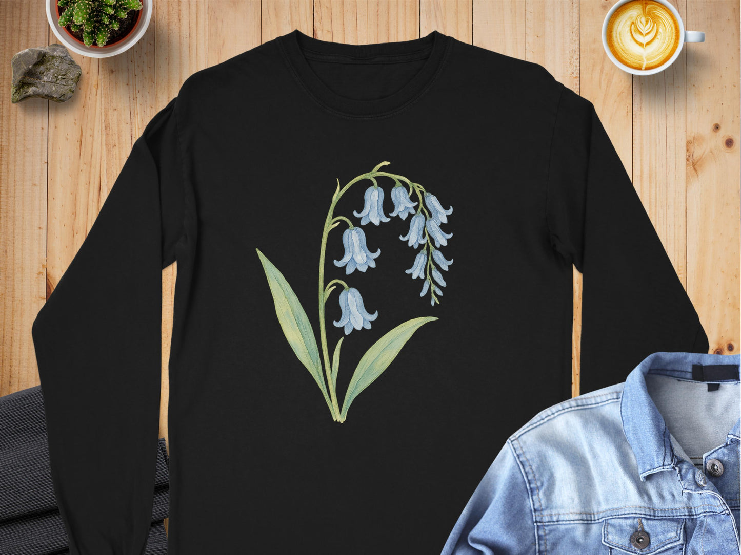Bluebell Flower Graphic Design Long Sleeve Shirt product