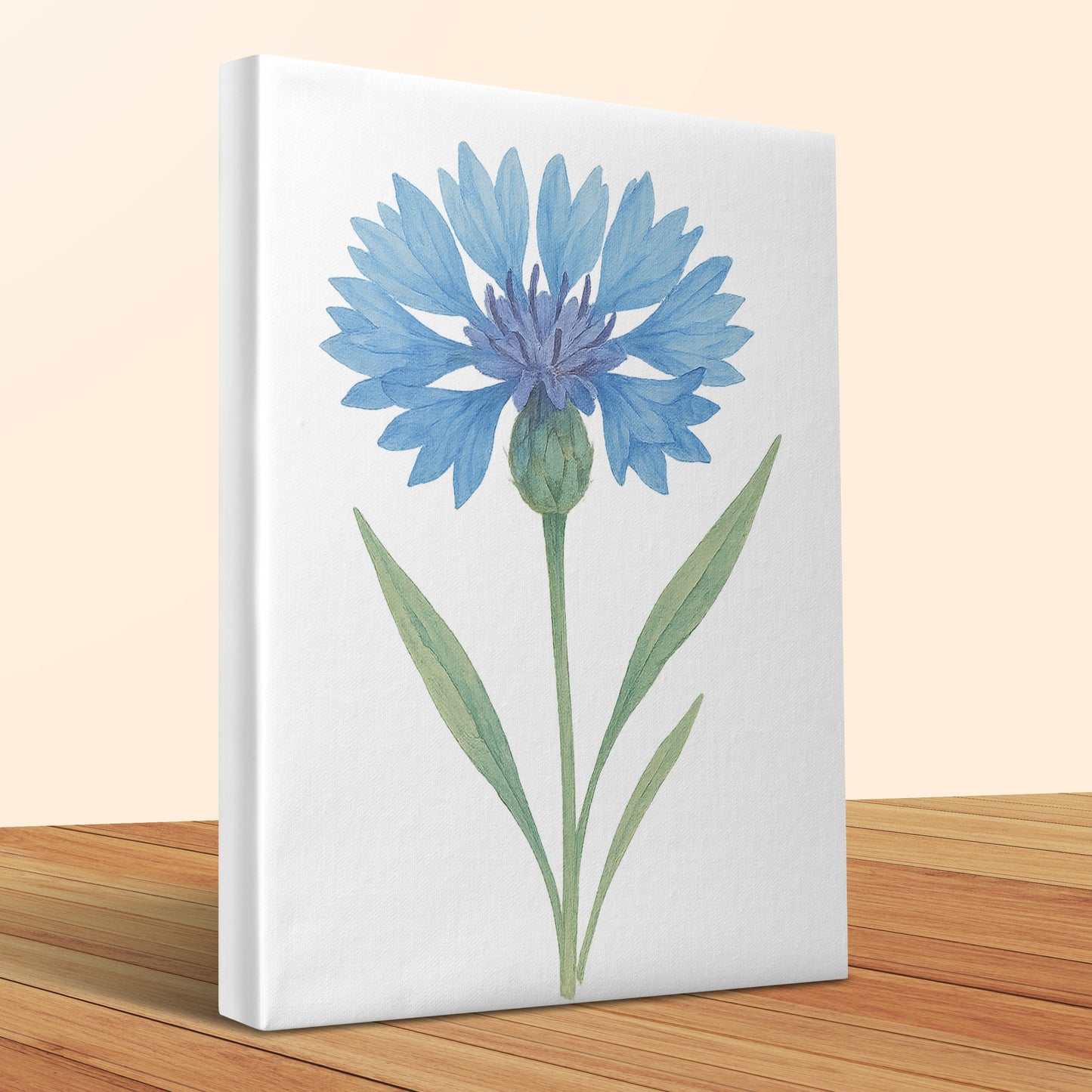 Elegant Blue Flower Wall Art Canvas product type