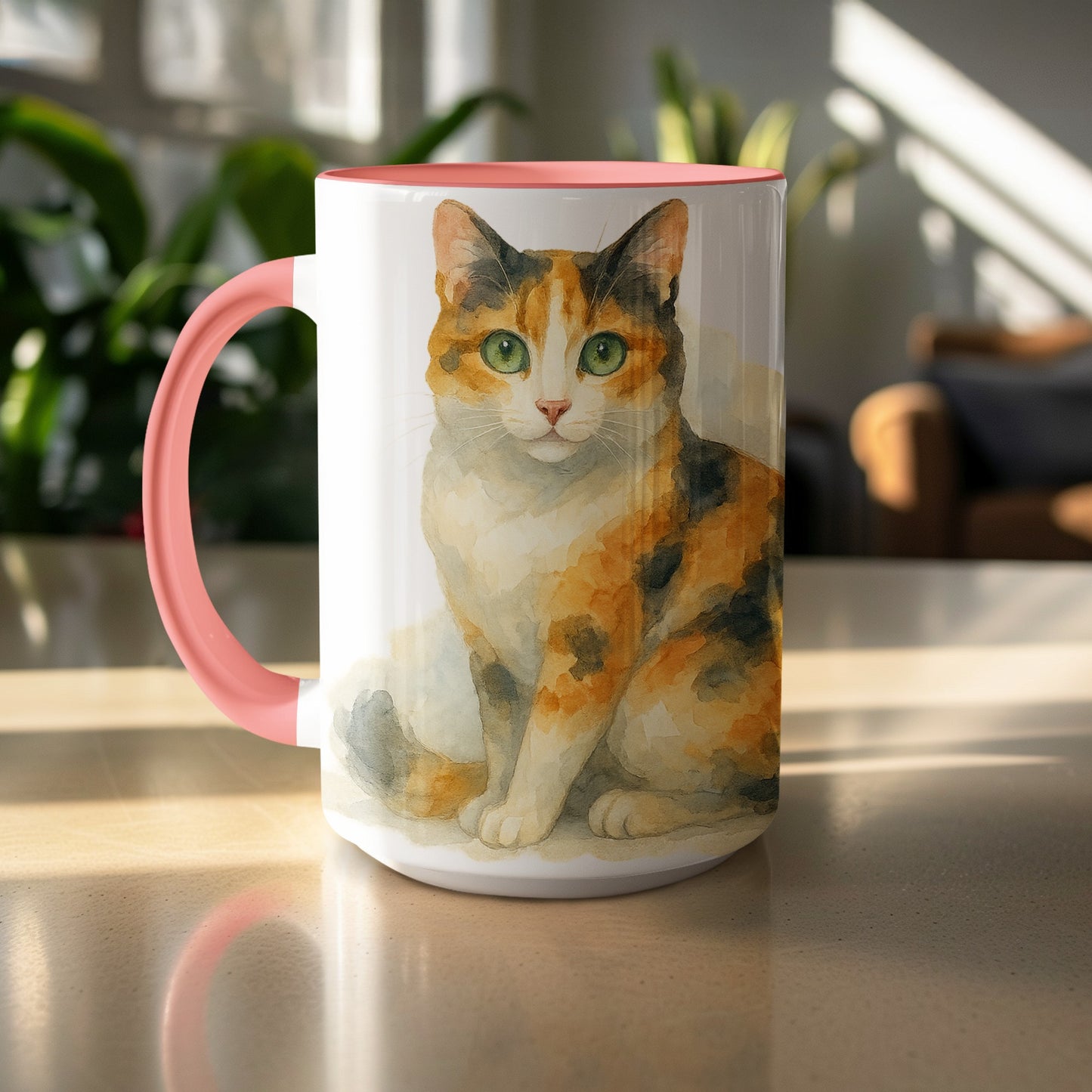 Colorful Cat Art Design Ceramic Coffee Mug product