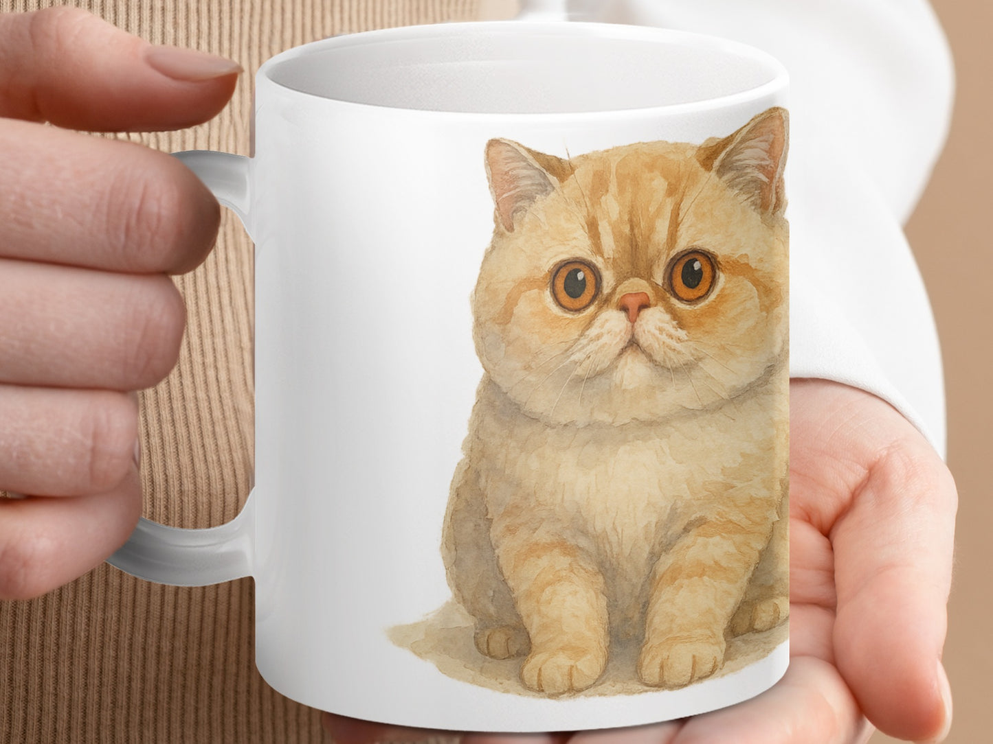 Cute Fluffy Kitten Decorative Coffee Mug product