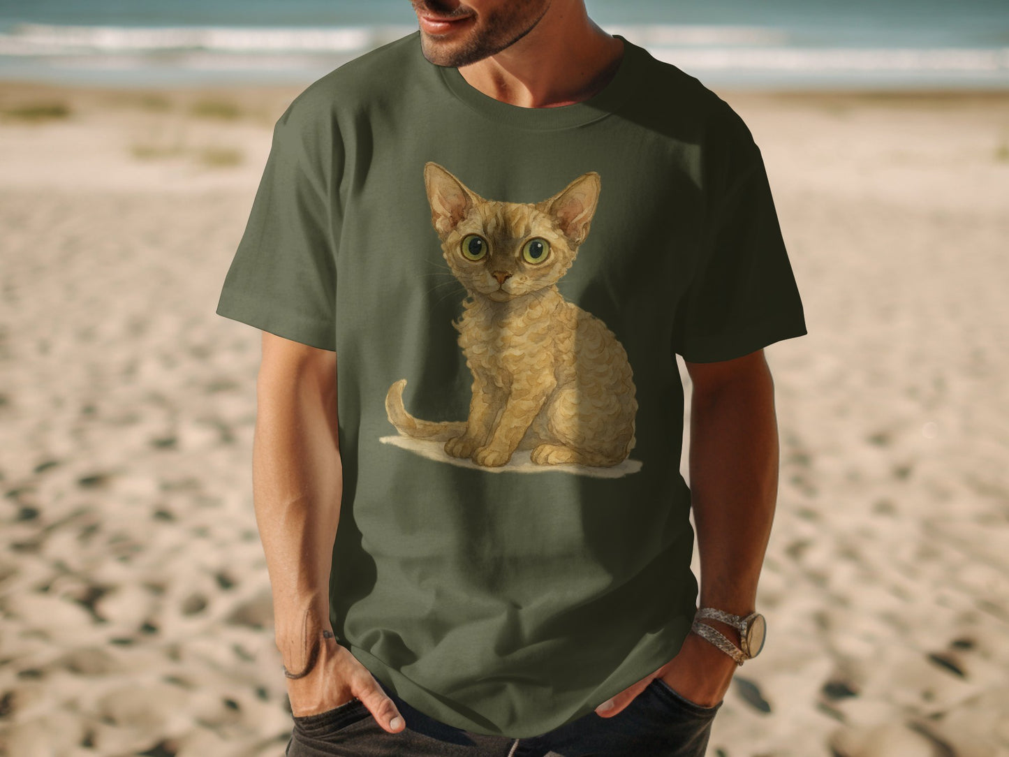 Adorable Kitten Illustration Design T-shirt product