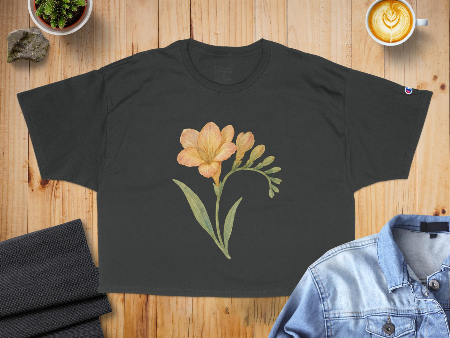 Beautiful Floral Design Printed on Trendy T-Shirt product