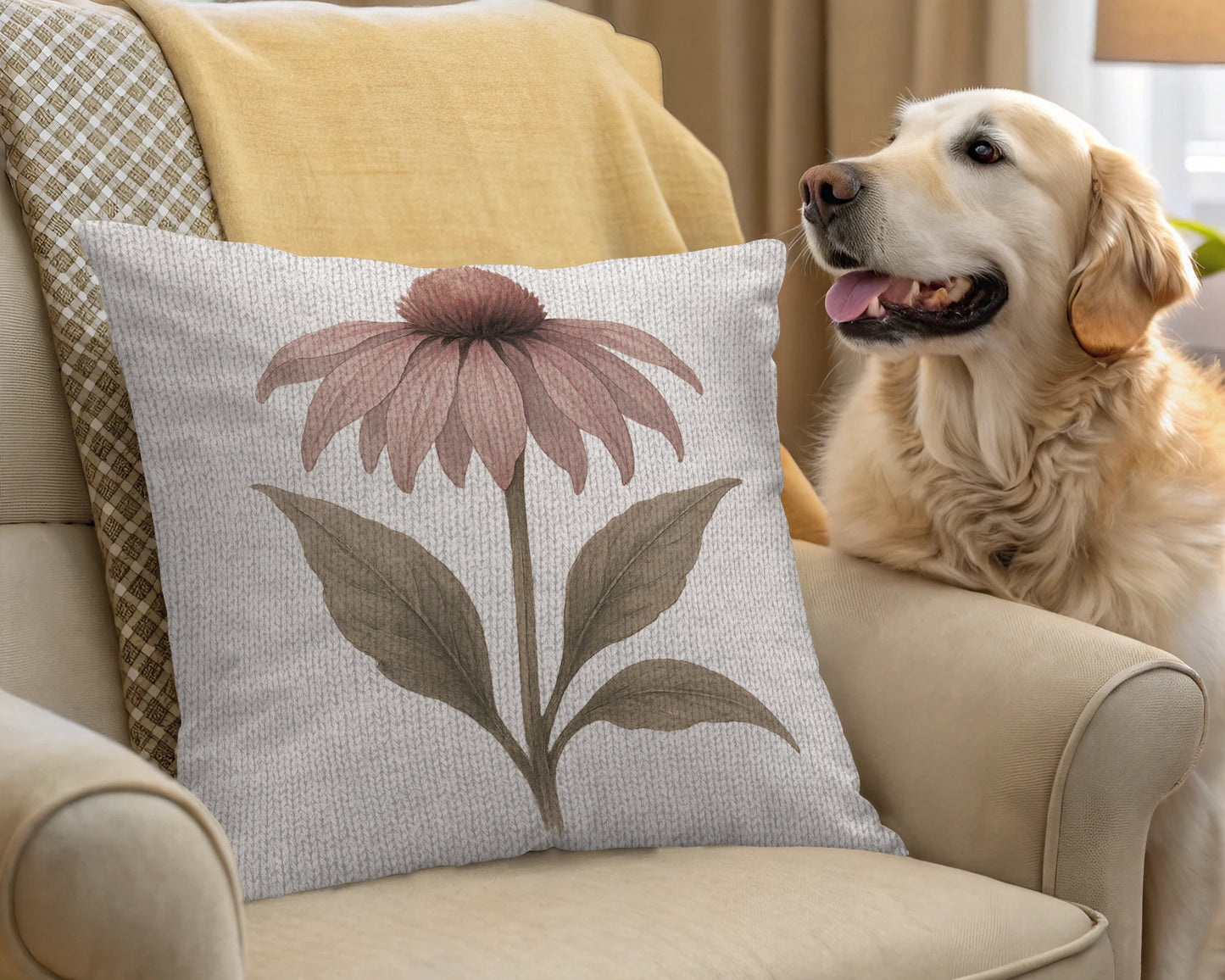 Floral Pattern Decorative Cushion for Living Room product