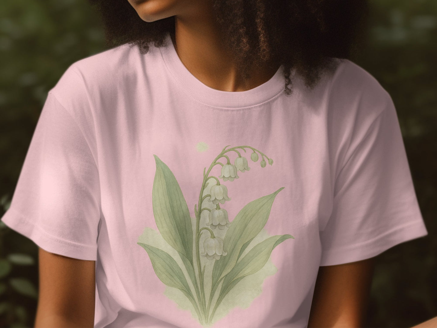 Lily of the Valley Floral Graphic T-shirt product