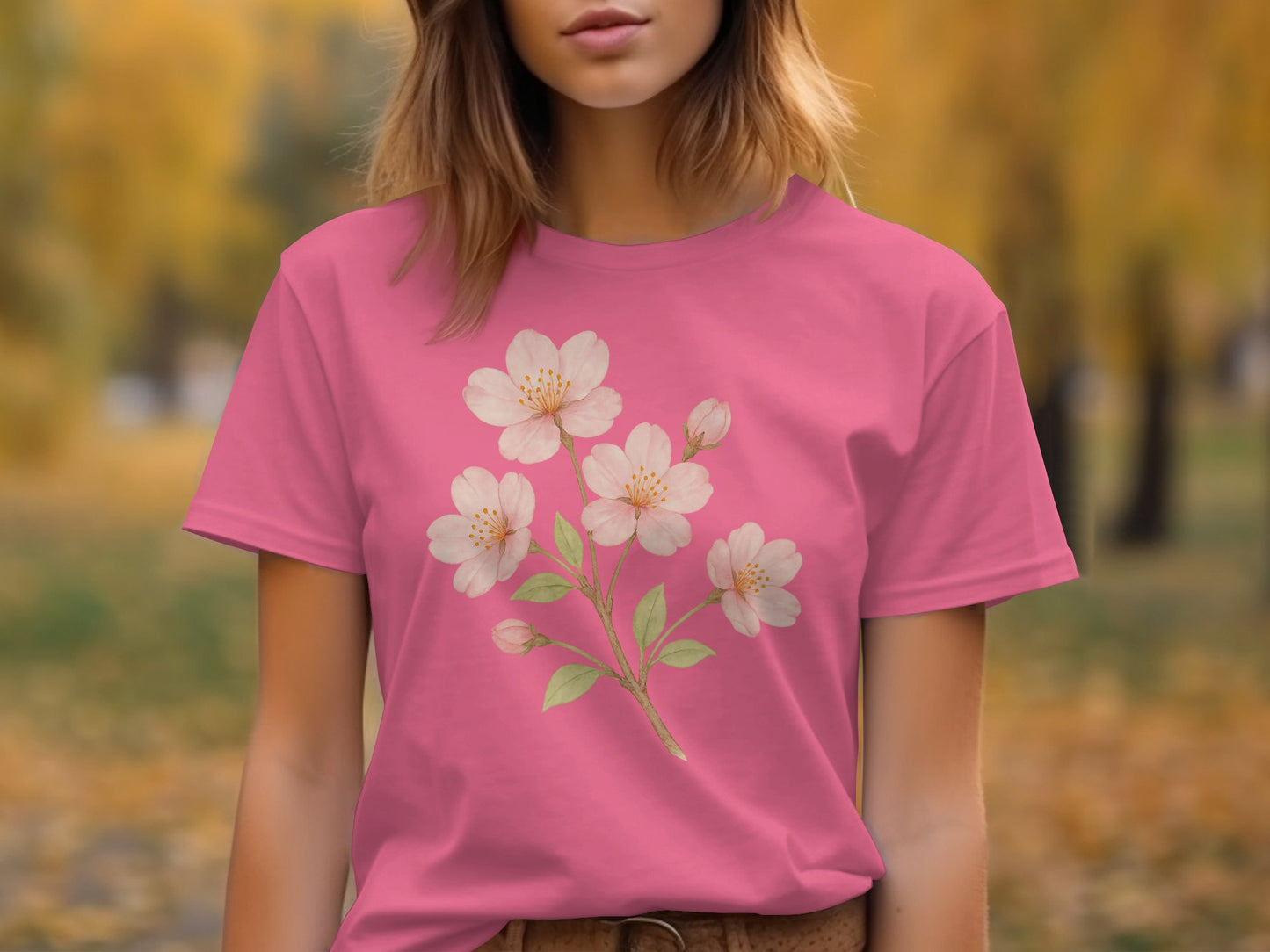 Pretty Pink T-shirt with Beautiful Blossom Product Type
