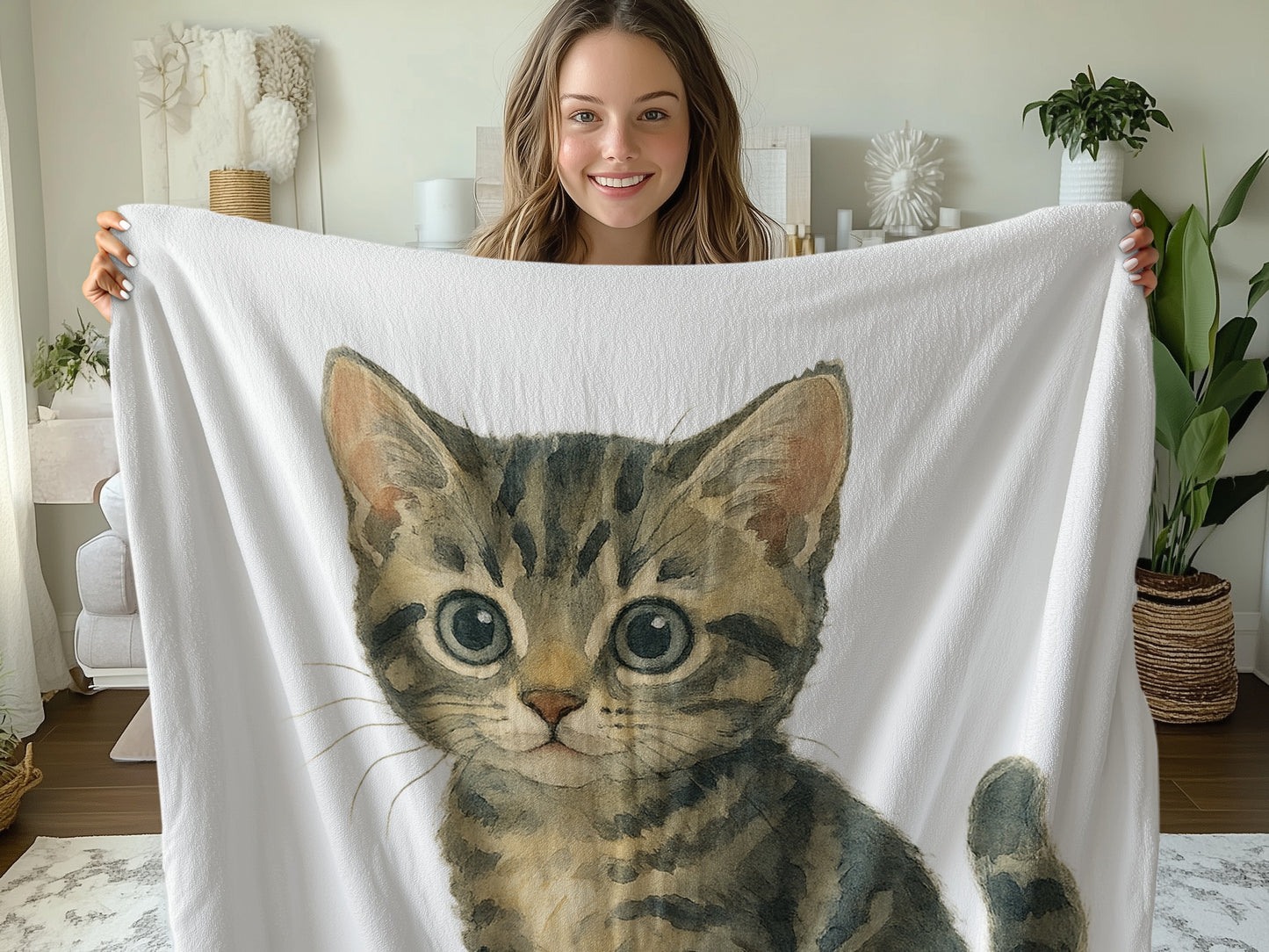 Adorable Kitten Print Blanket for Cozy Comfort product type