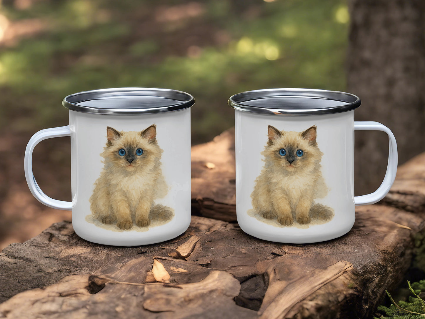Cute Kitten Design on White Coffee Mug Product