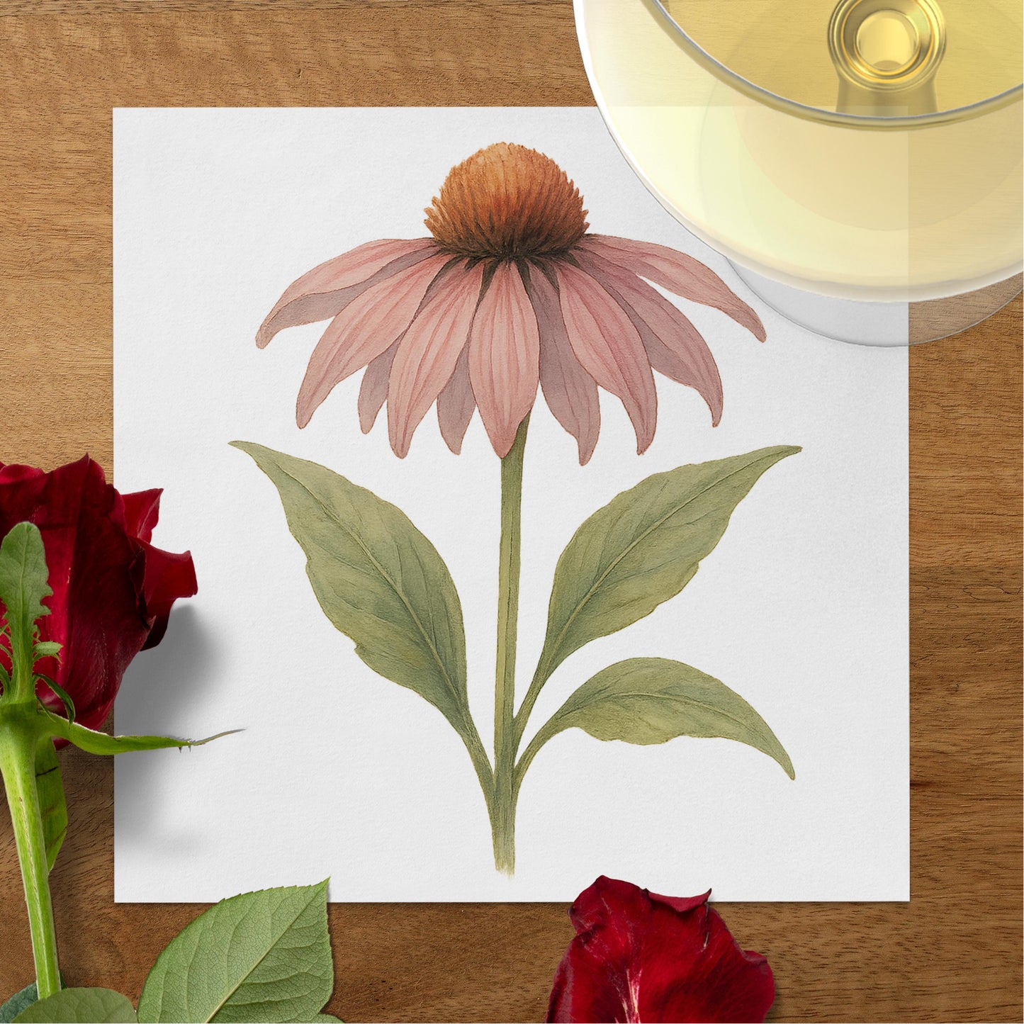 Pink Floral Art Print for Nature Lovers product
