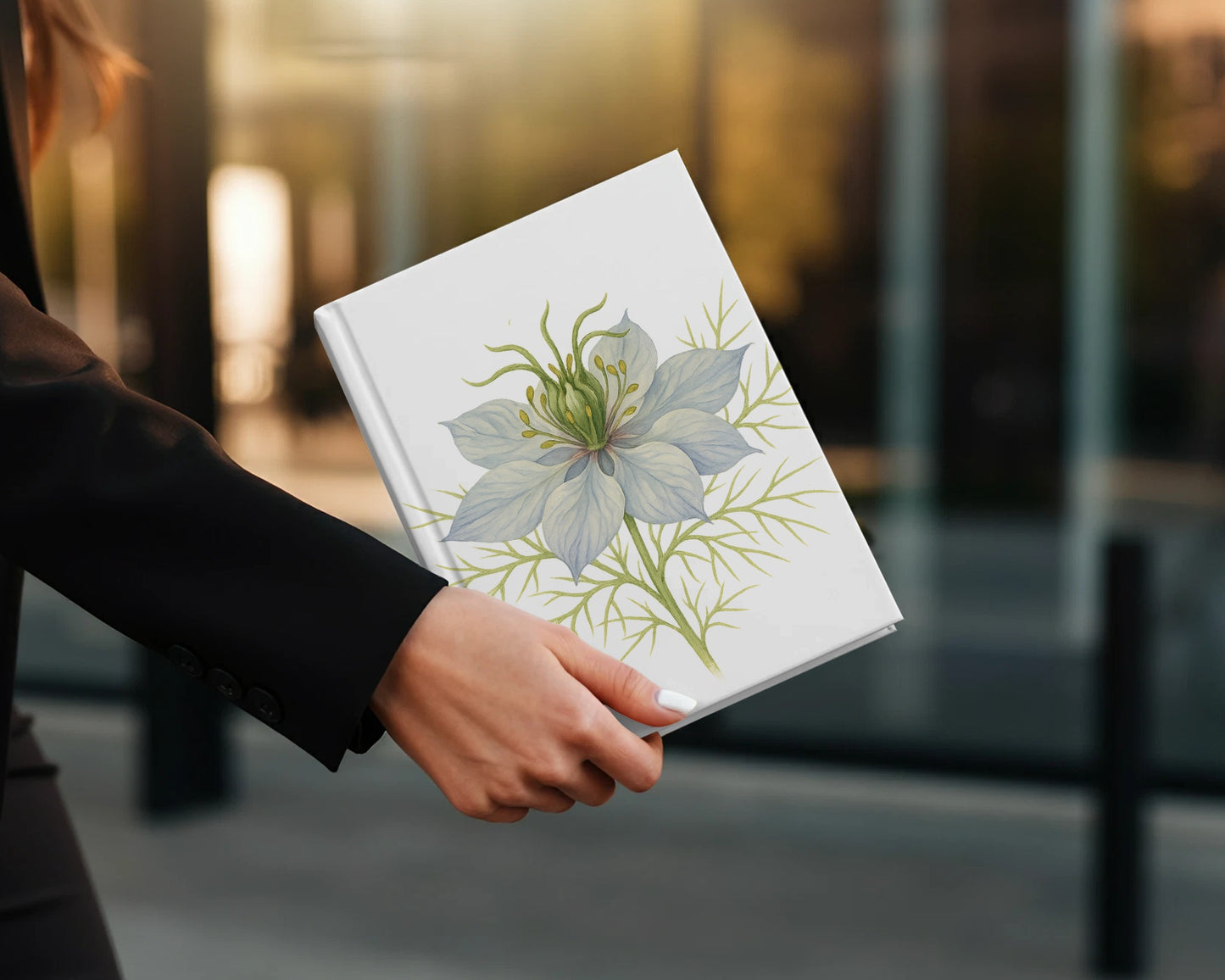 Elegant Floral Design Hardcover Journal product