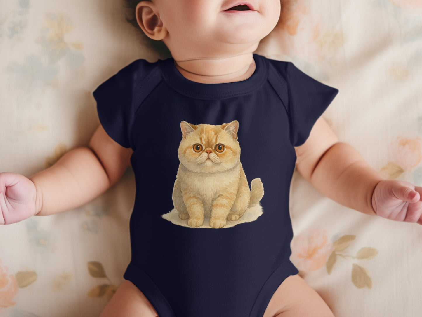 Cute Cat Print Baby Bodysuit Adorable Infant Outfit product