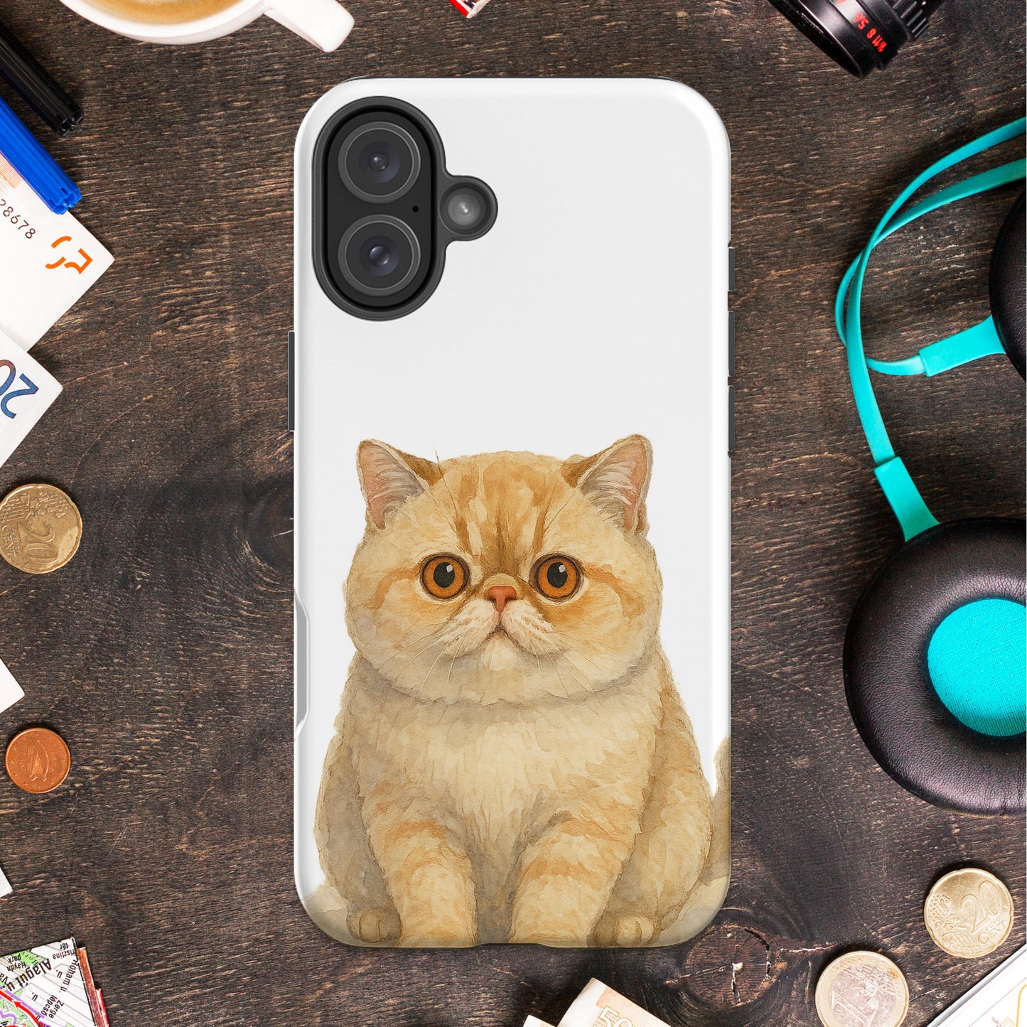 Cute Chubby Cat Design Protective Phone Case product