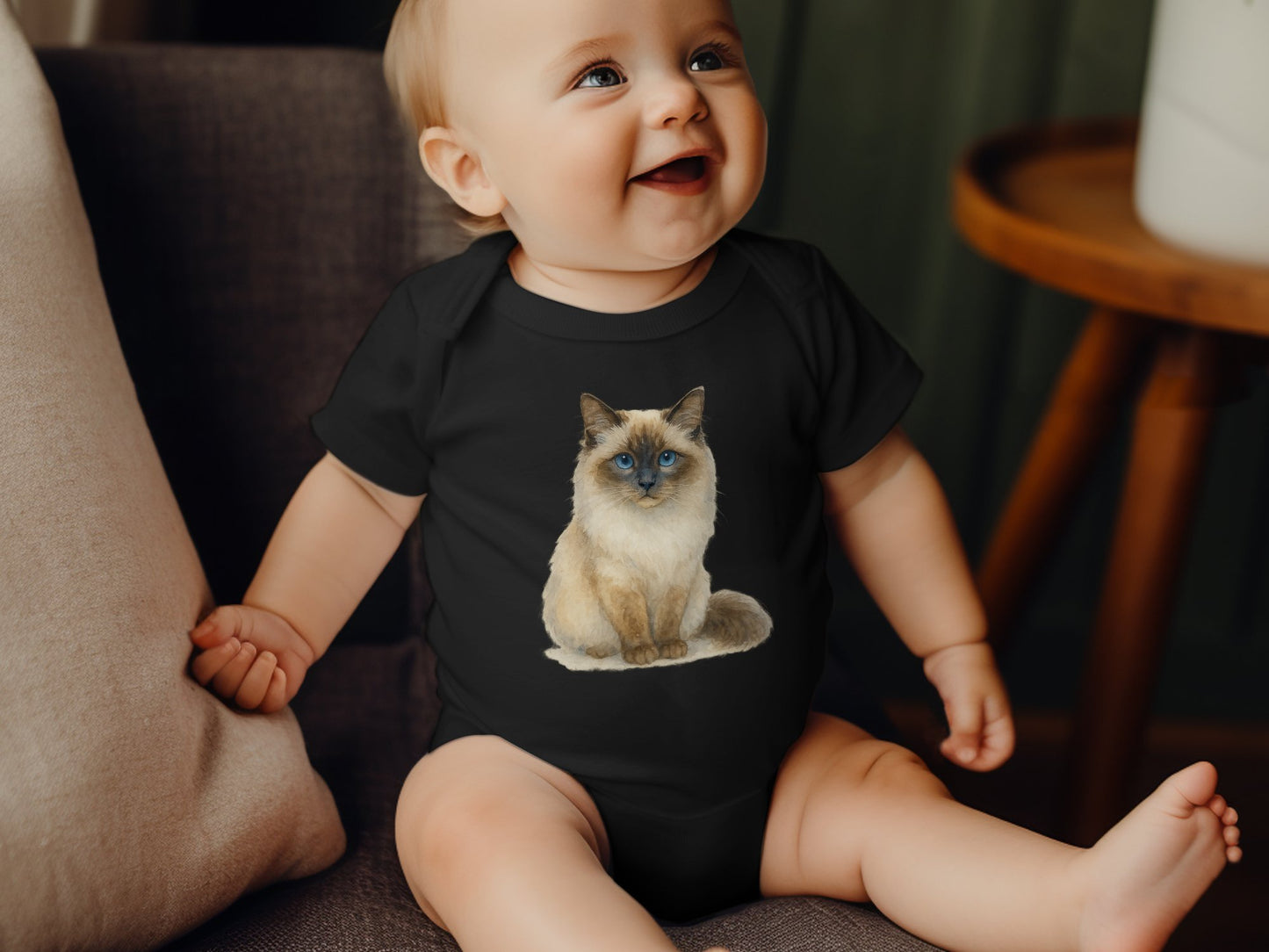 Cute Cat Print Baby Onesie Adorable Baby Clothing Product
