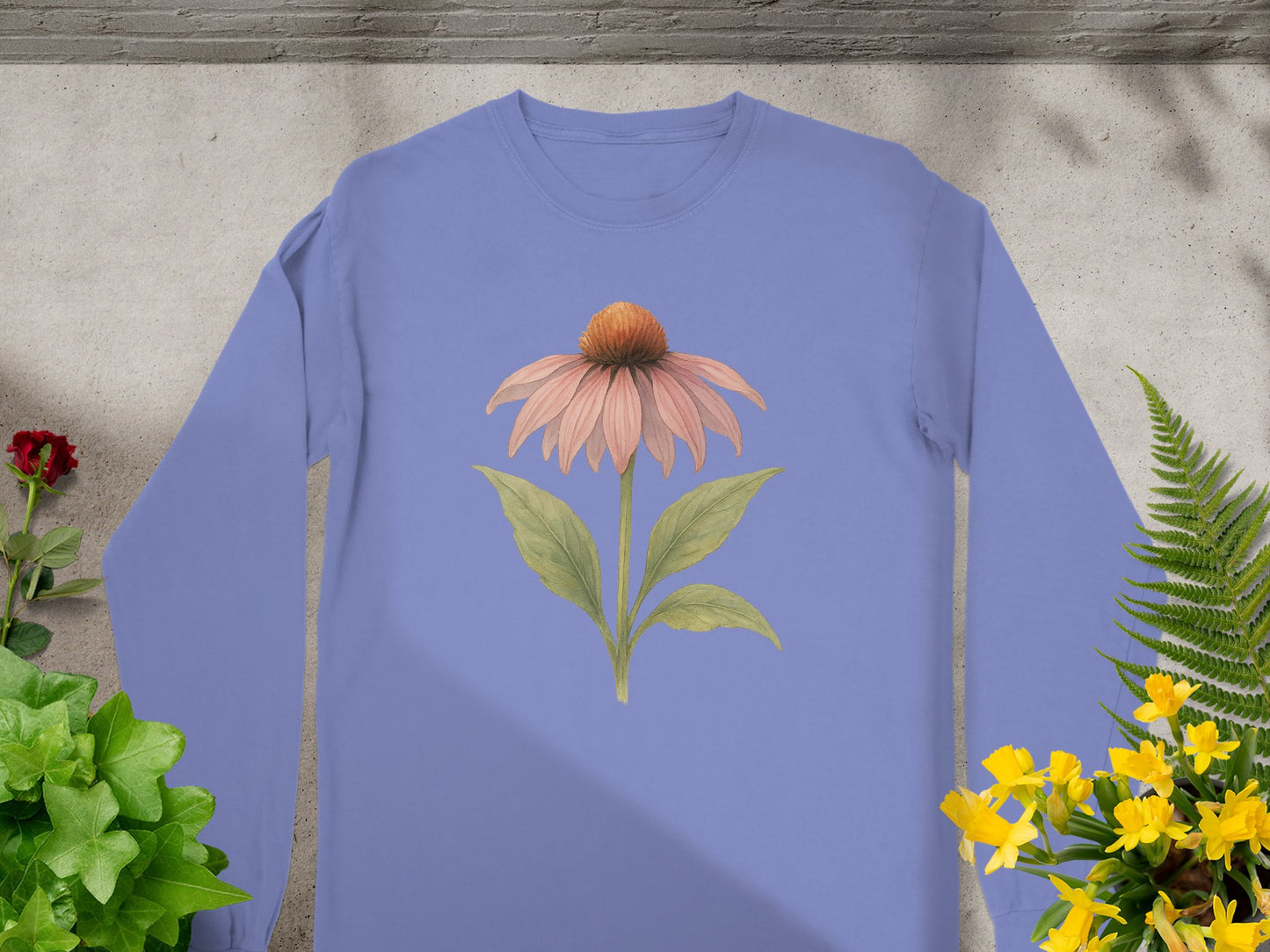 Beautiful Pink Flower Graphic Long Sleeve product type